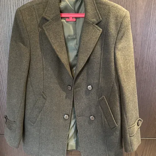 Green Double-Breasted Blazer