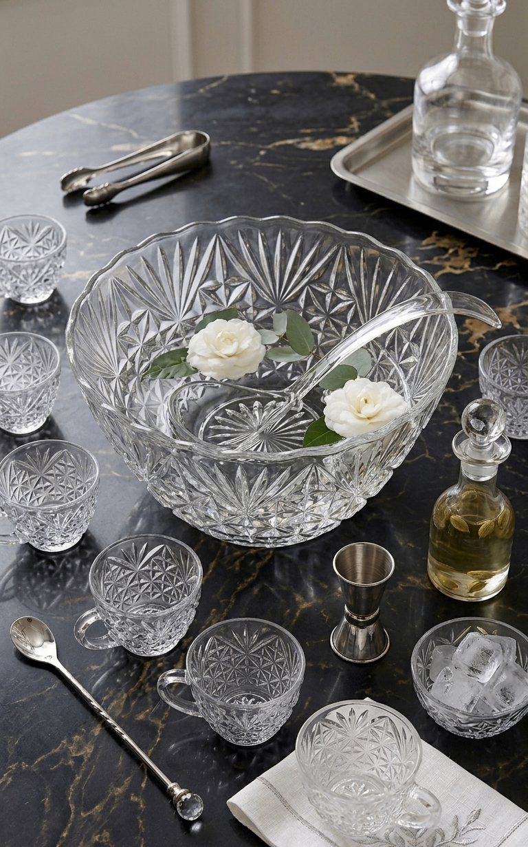 Romantica Punch Bowl Set