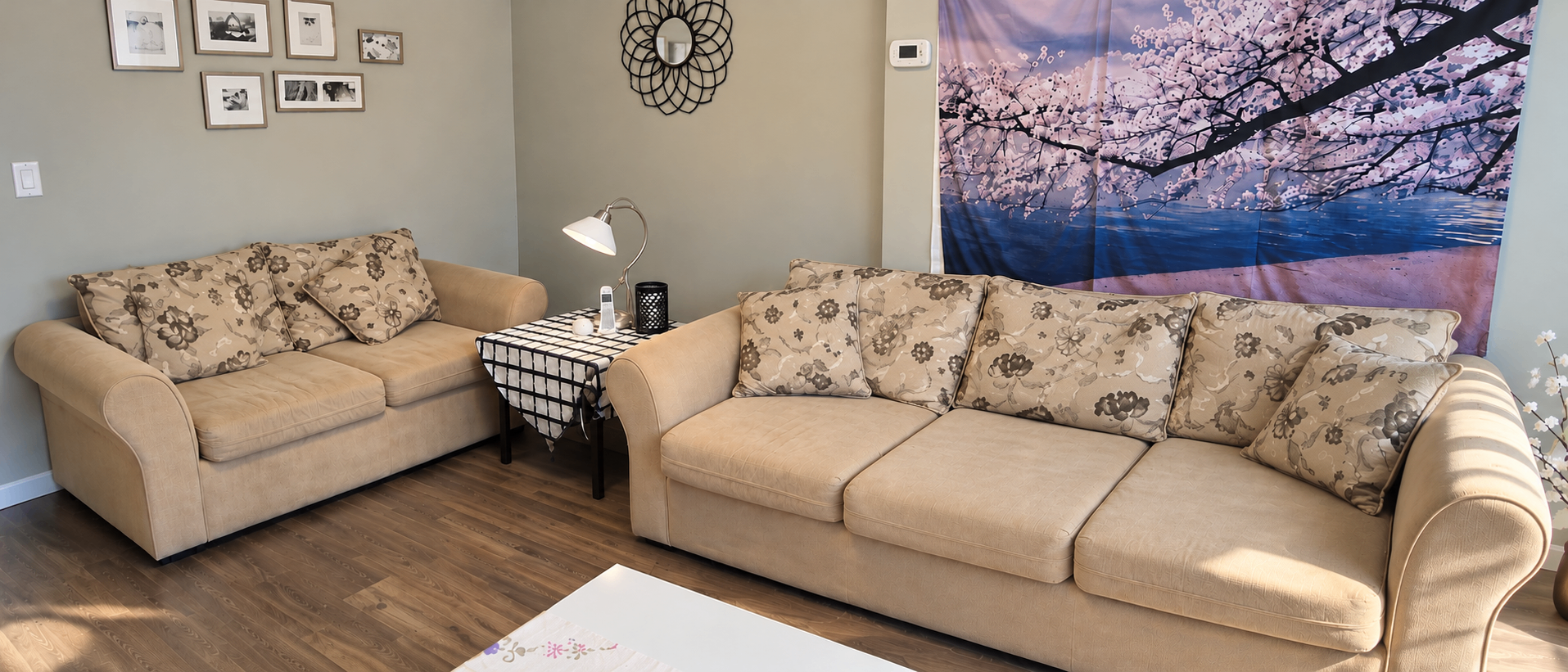 Beige Sofa Set – 3-Seater + 2-Seater