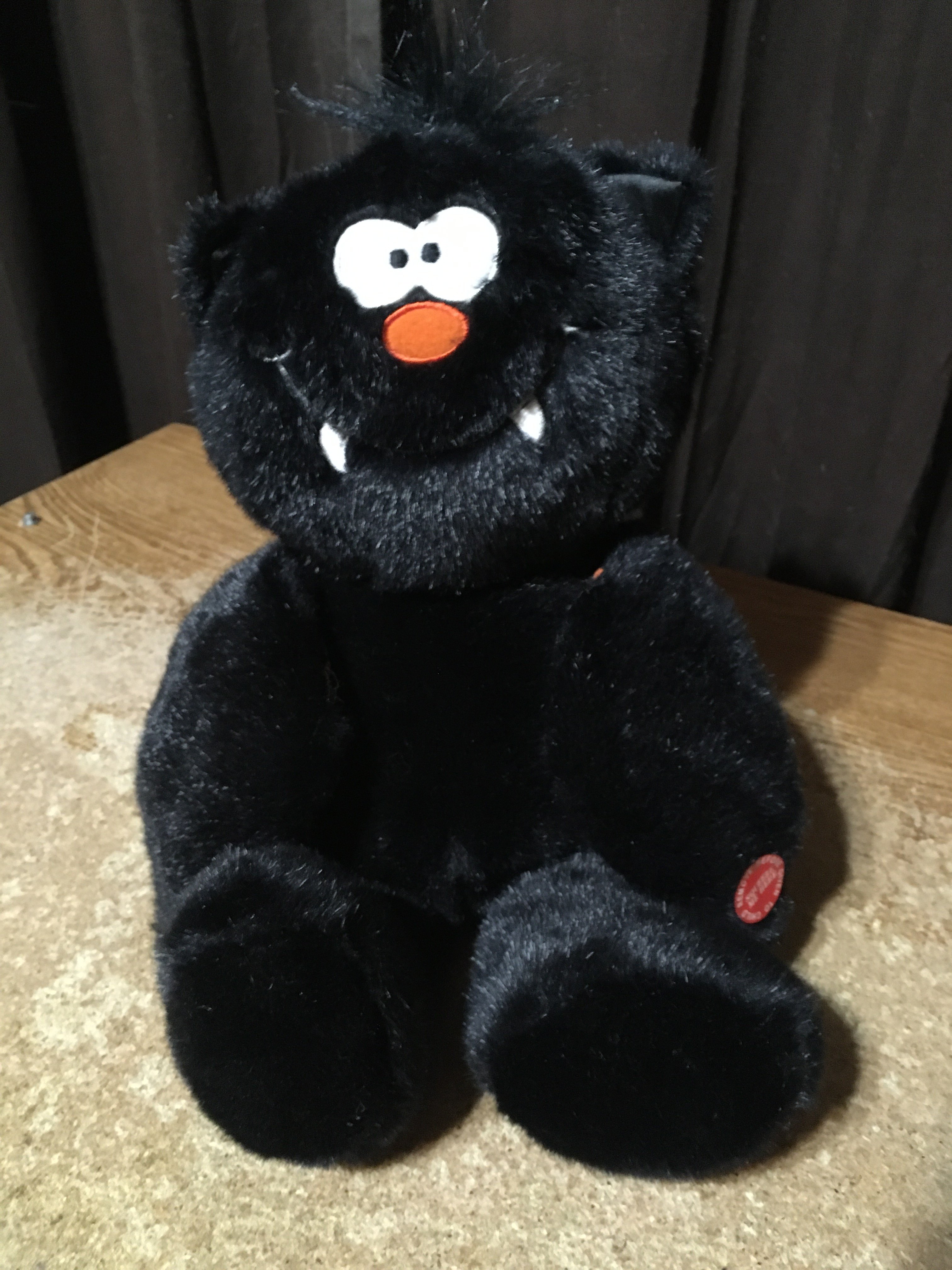 FINE TOY CO BAT HALLOWEEN PLUSH 15" SOUND GIGGLES SHAKES WORKING
