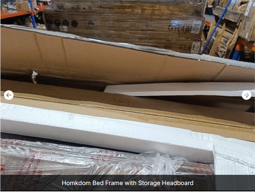 Homkdom Bed Frame with Storage Headboard $400 (originally $625) - photo 5