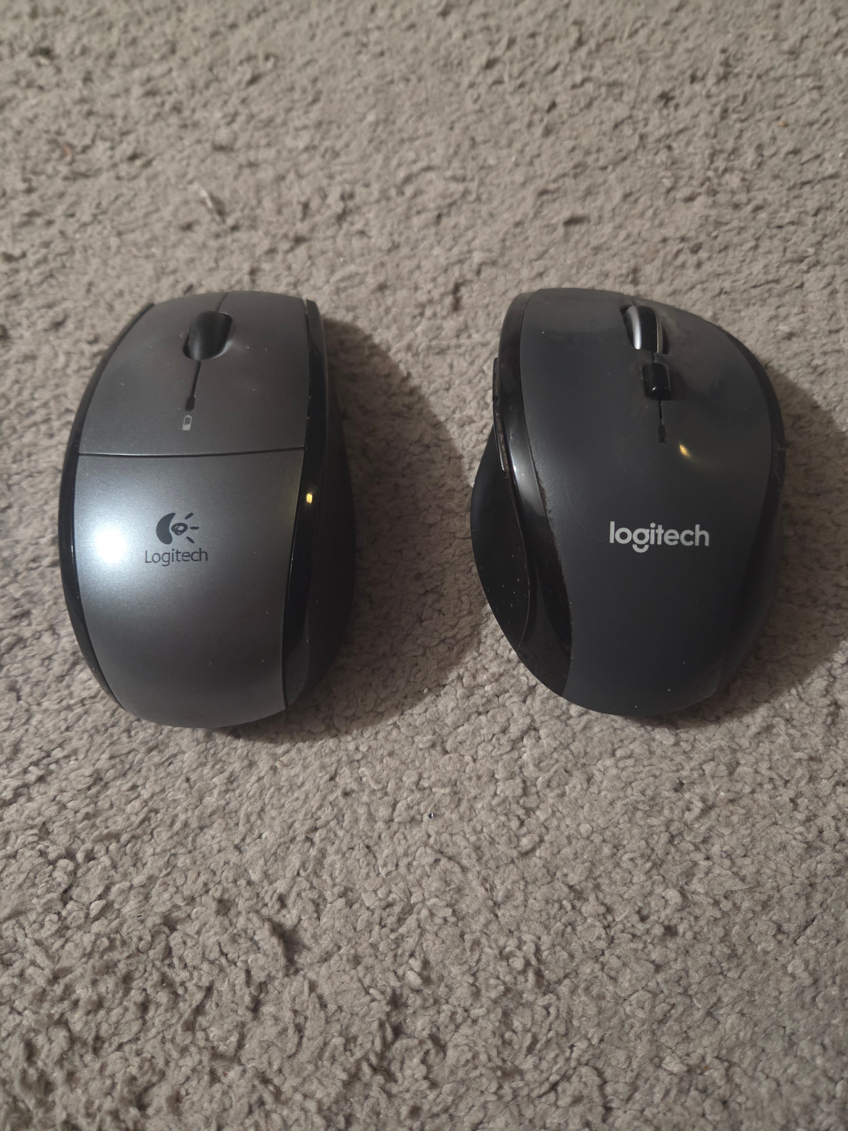 2 Logitech Wireless Mice (M705 & M505), No USB Receivers