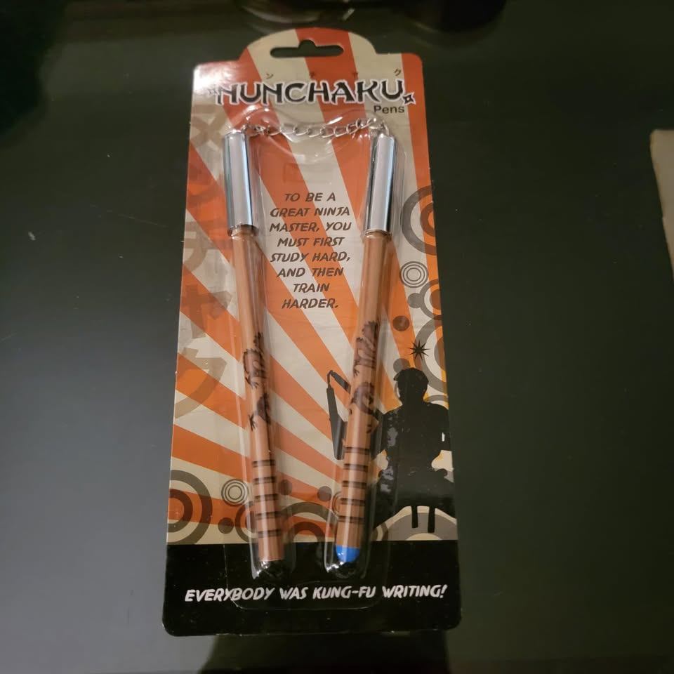 Nunchaku Pens - Novelty Ninja Pens by Estelle Gifts - Price EACH