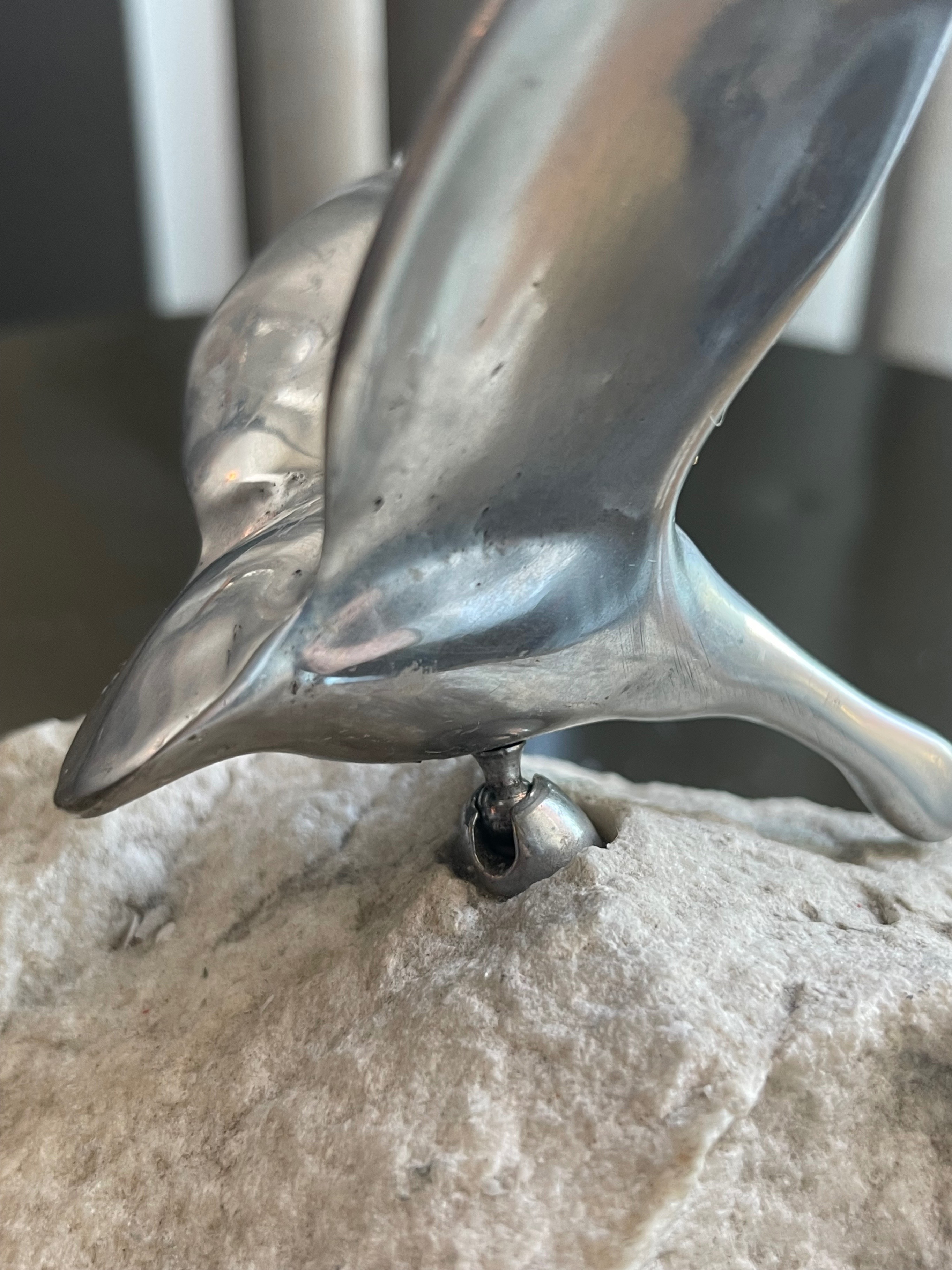 Vintage Hoselton Canada Aluminum Seagull Sculpture #302 - photo 3