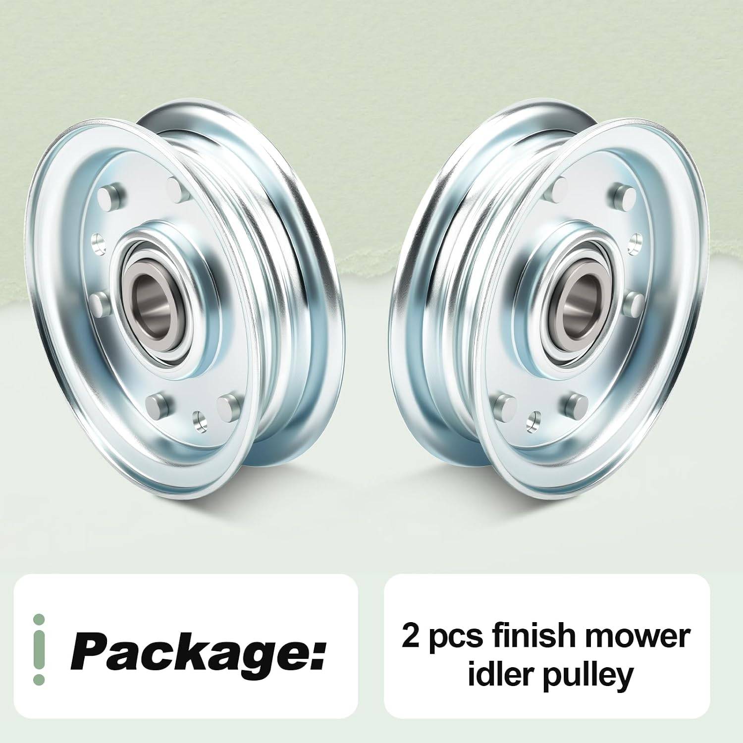2PCS Idler Pulleys for King Kutter RFM Finish Mower - photo 5