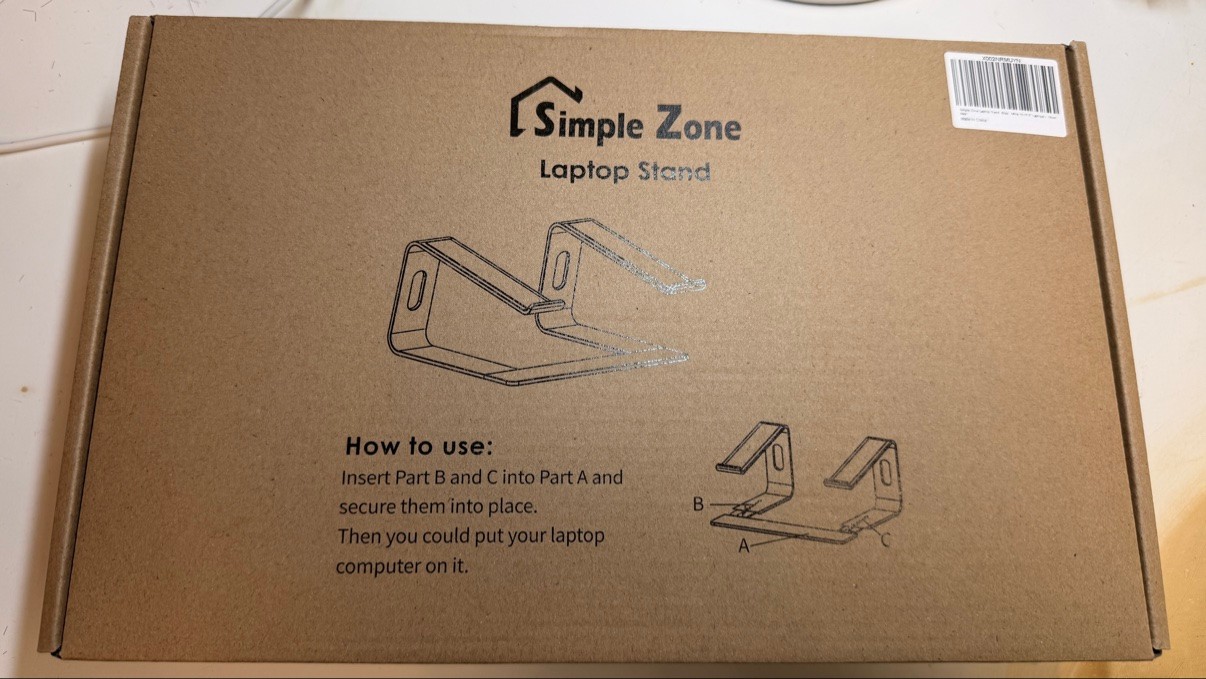 Simple Zone Aluminum Laptop Stand - Brand New