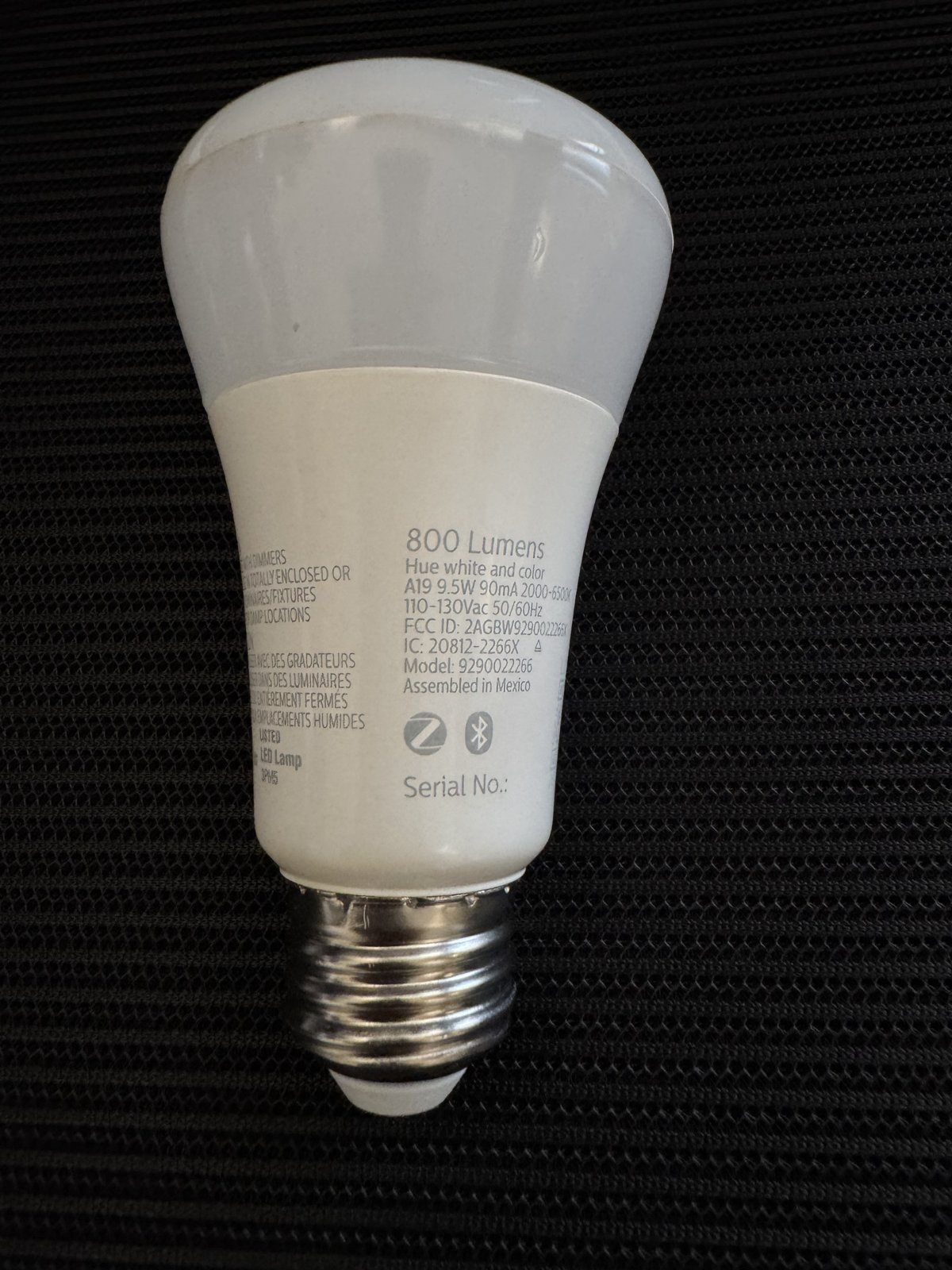 Philips Hue White and Color Ambiance A19 Smart Bulb - 800 lm - photo 2