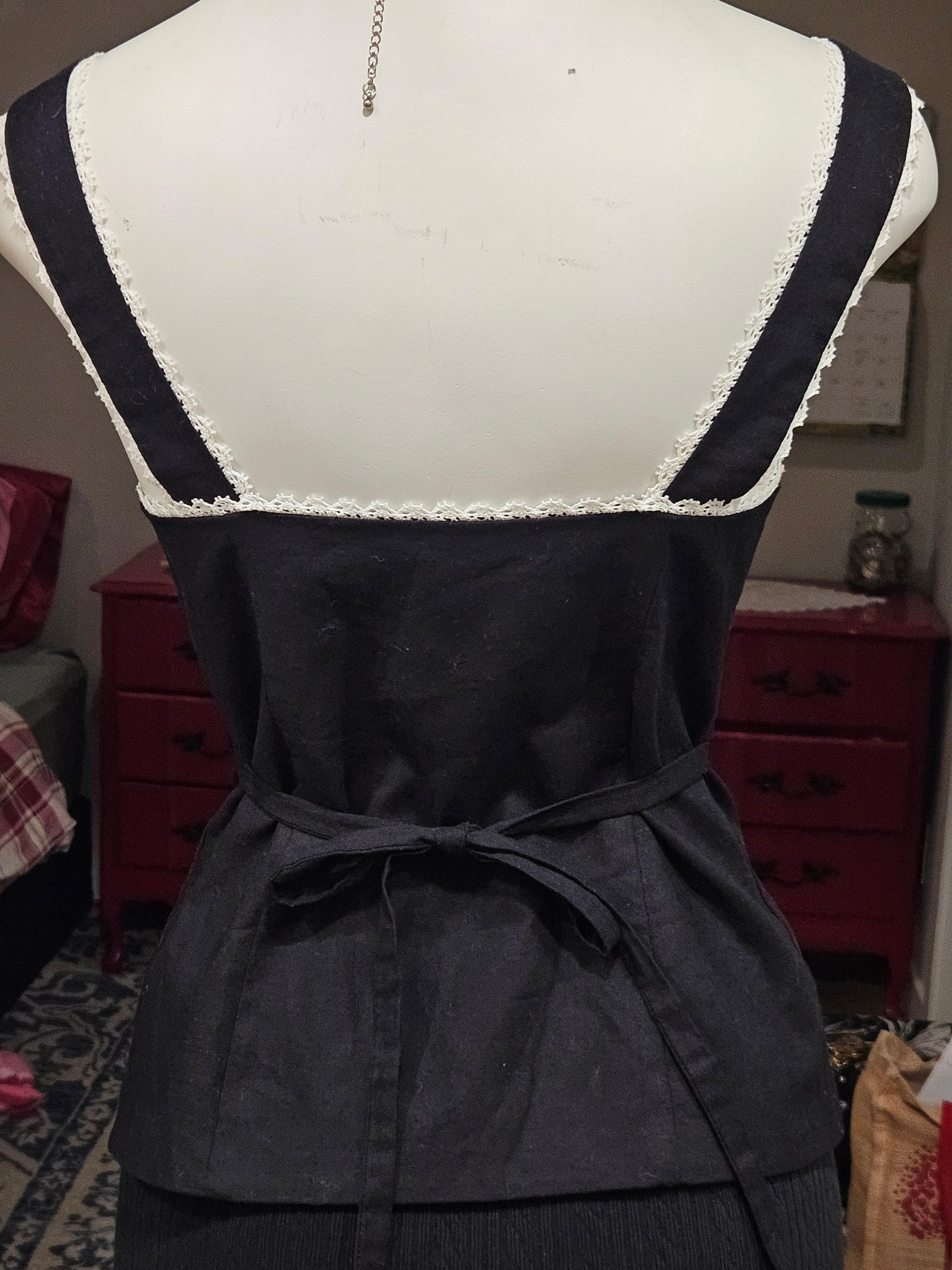black and white corset vest - photo 4