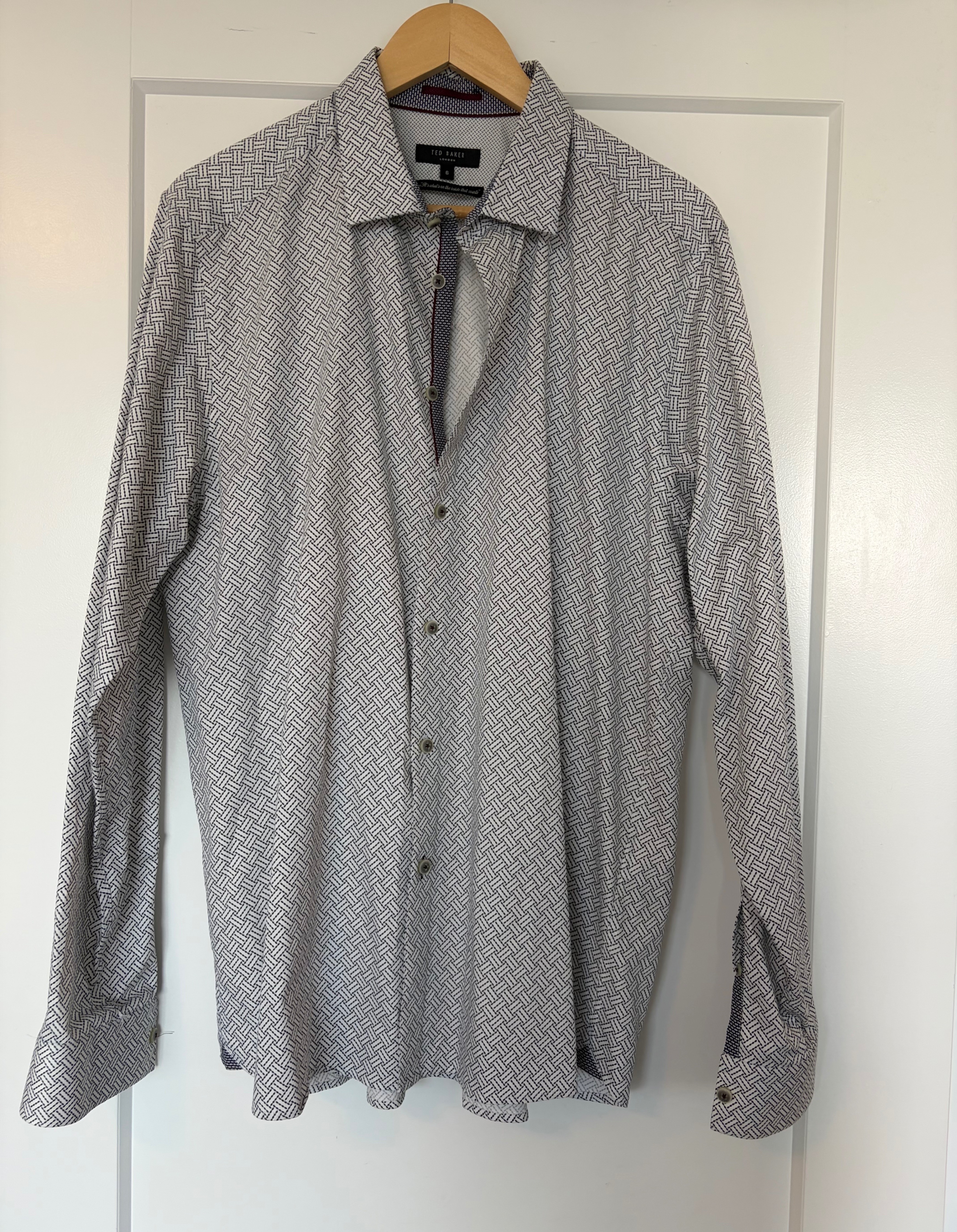 Ted Baker London Dress Shirt Size 6 (XL)