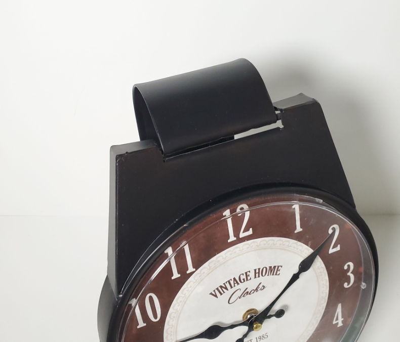 Unique Large Metal Wristwatch Table Clock – Industrial / Retro D - photo 3