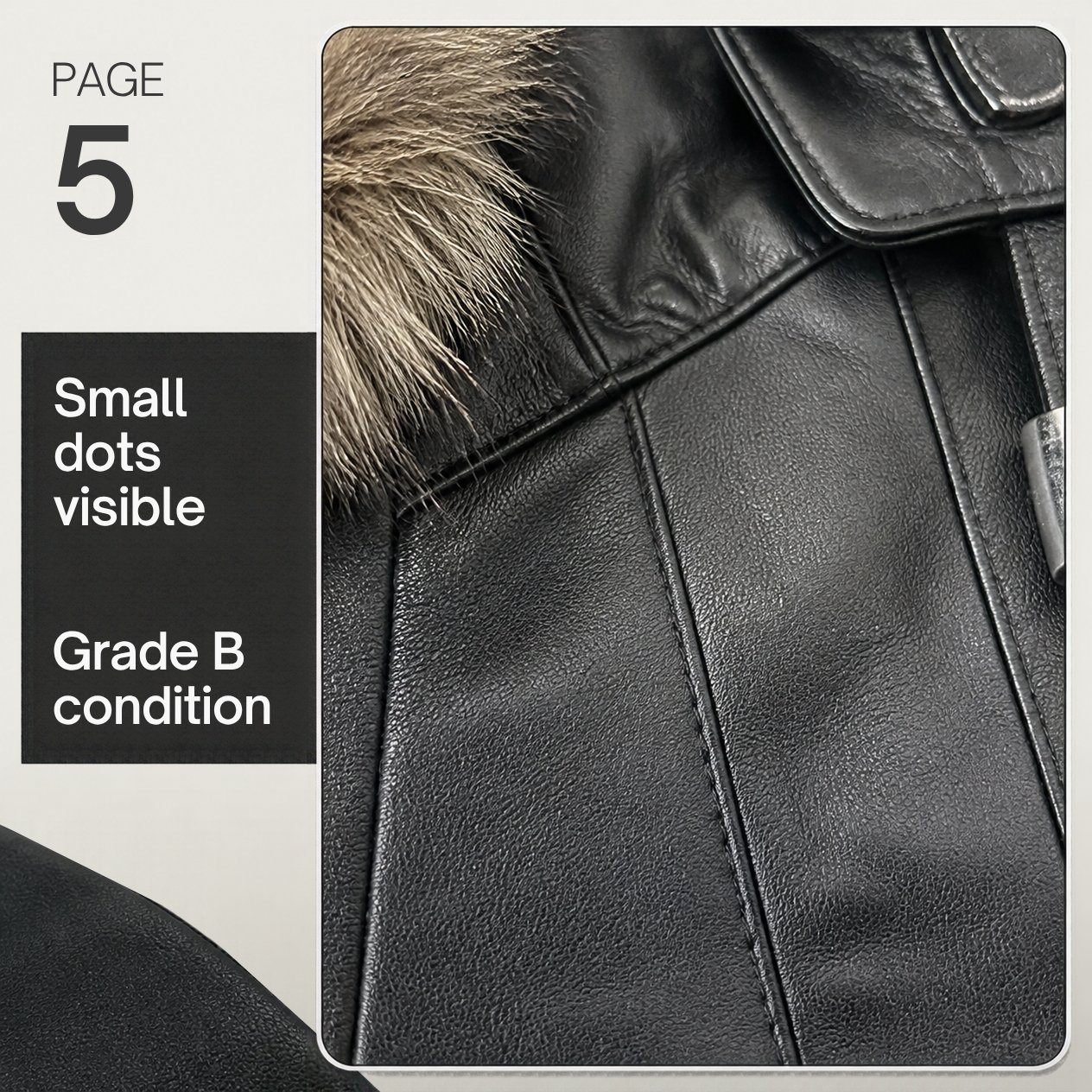 JKT-065 — Women's leather coat — brand new, size L - photo 5