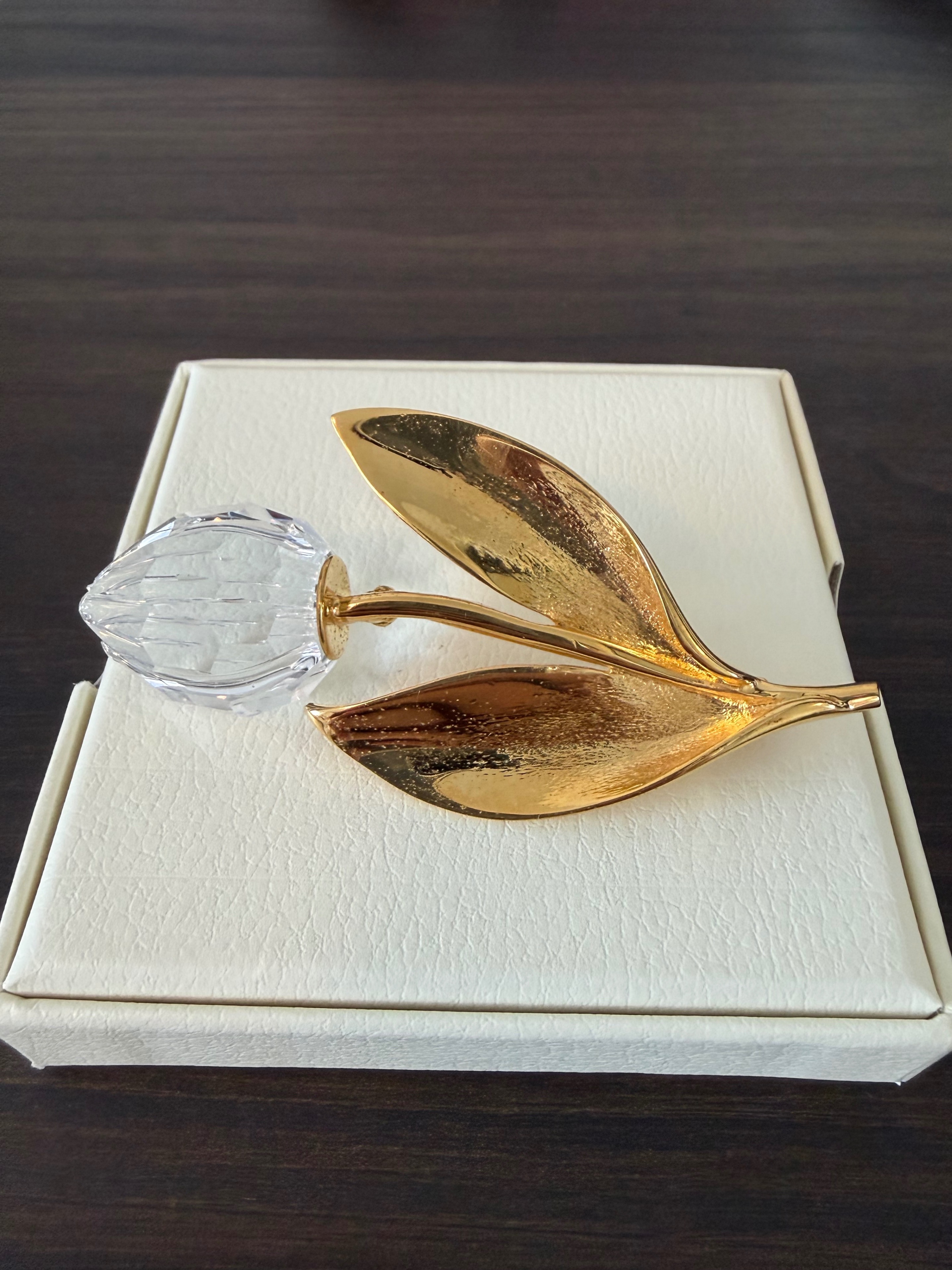 Vintage Swarovski Crystal Memories Tulip Brooch, Large