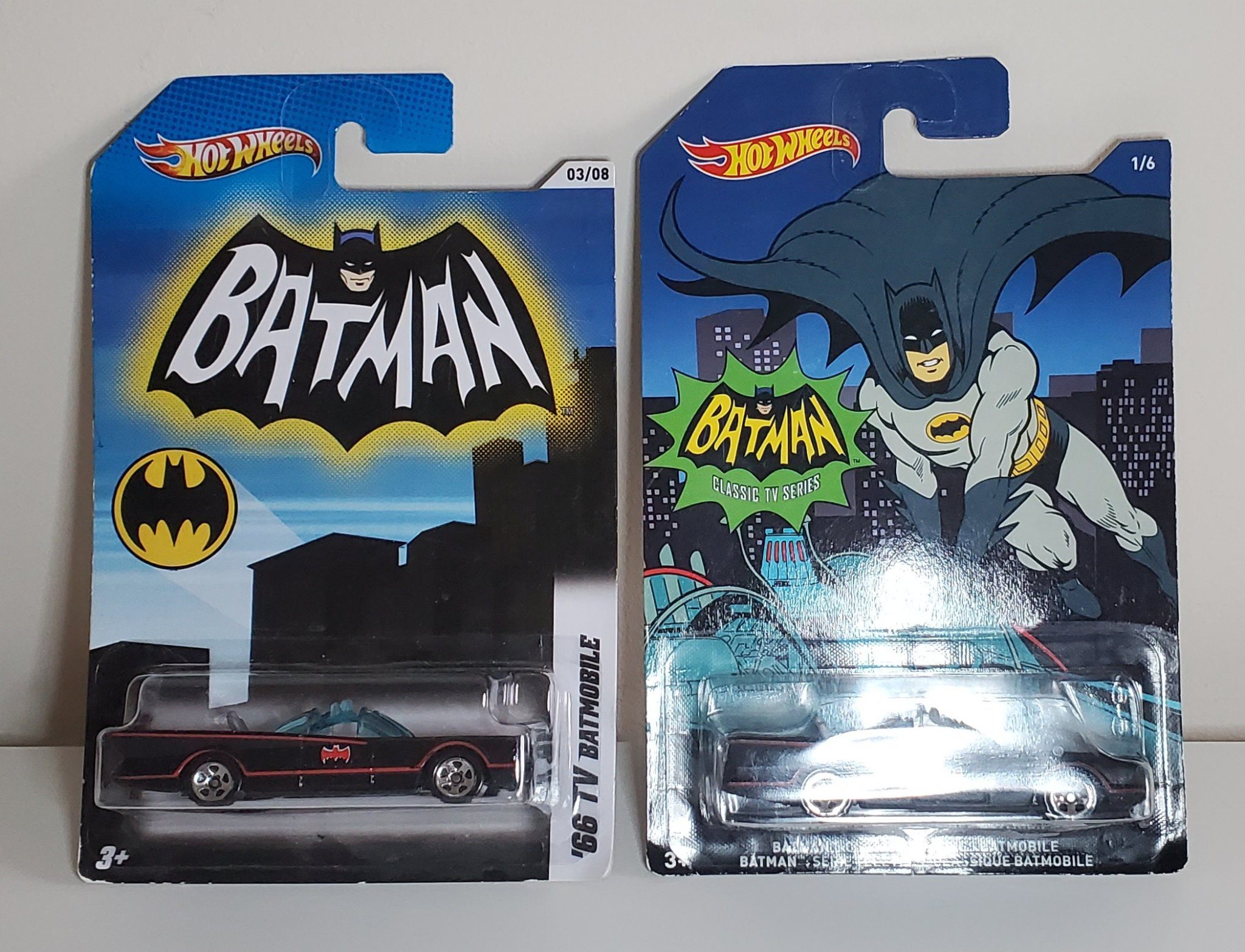 Hot Wheels Batman '66 TV Batmobile 2-Pack - New on Card