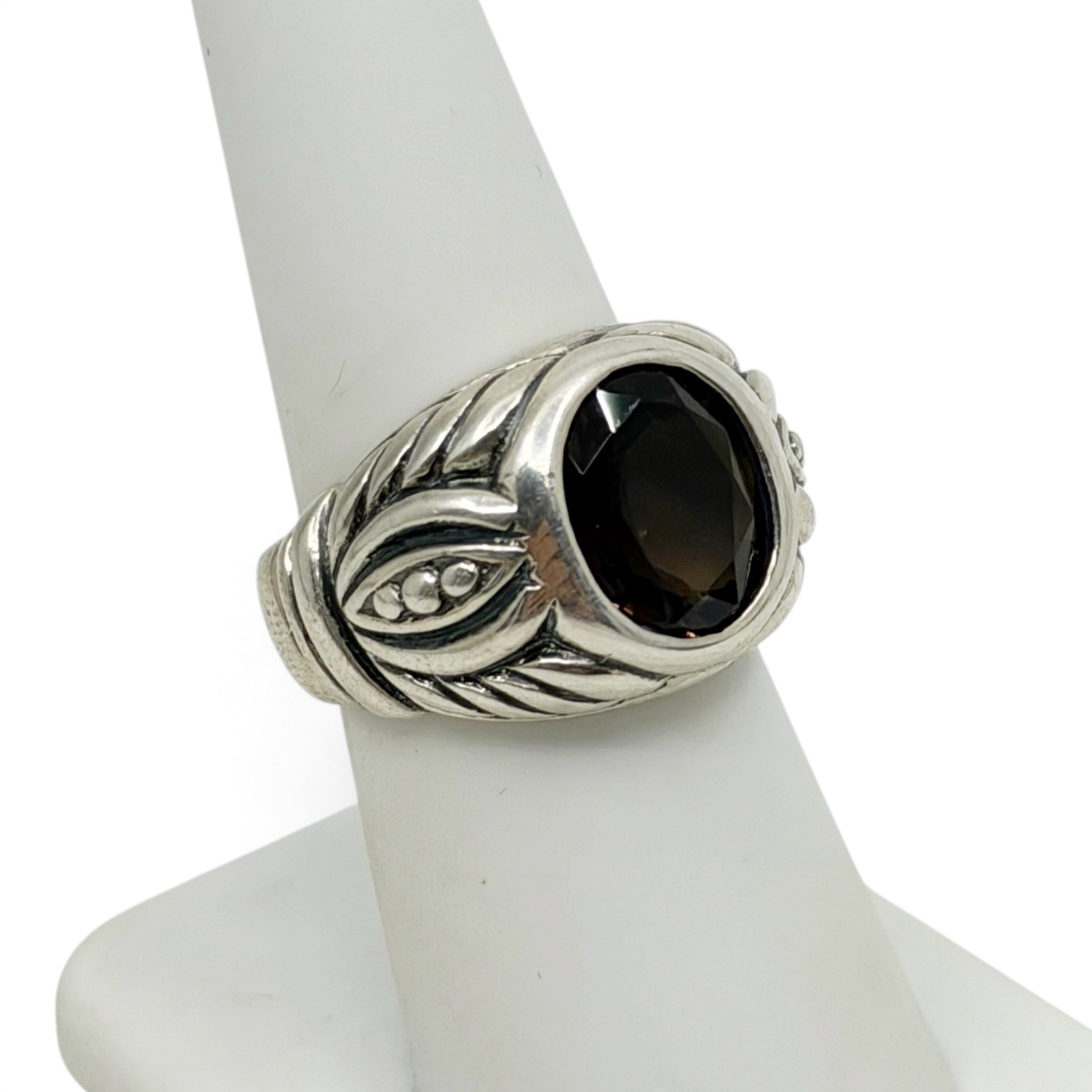 Judith Ripka sterling silver smoky quartz ring - GM1078 - photo 2