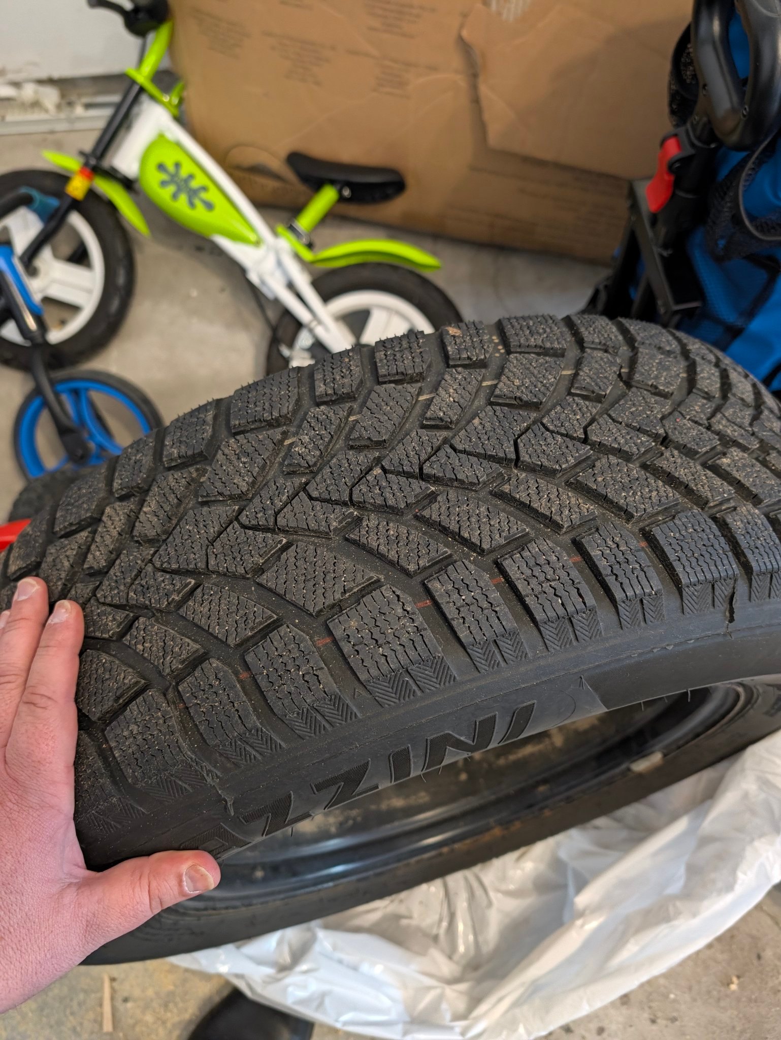 225/65R17 Winter Tires on Steel Rims - Mazzini Snow Leopard