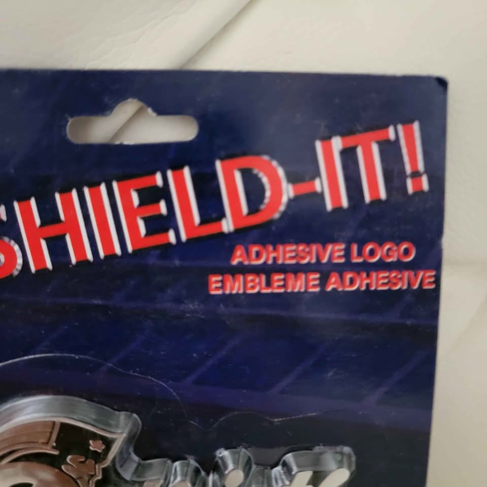 New England Patriots NFL SHIELD-IT! Chrome plastic Emblem - NEW - photo 3