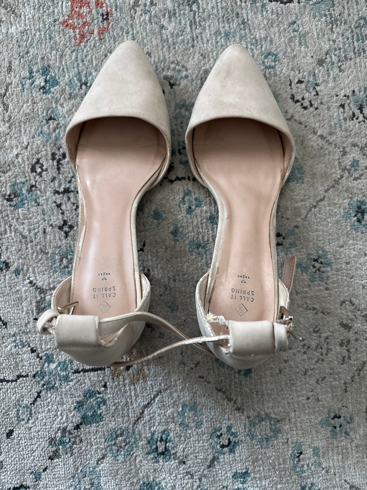 Call It Spring Women's Ankle-Strap Block Heels – Cream, US 7.5 - photo 3