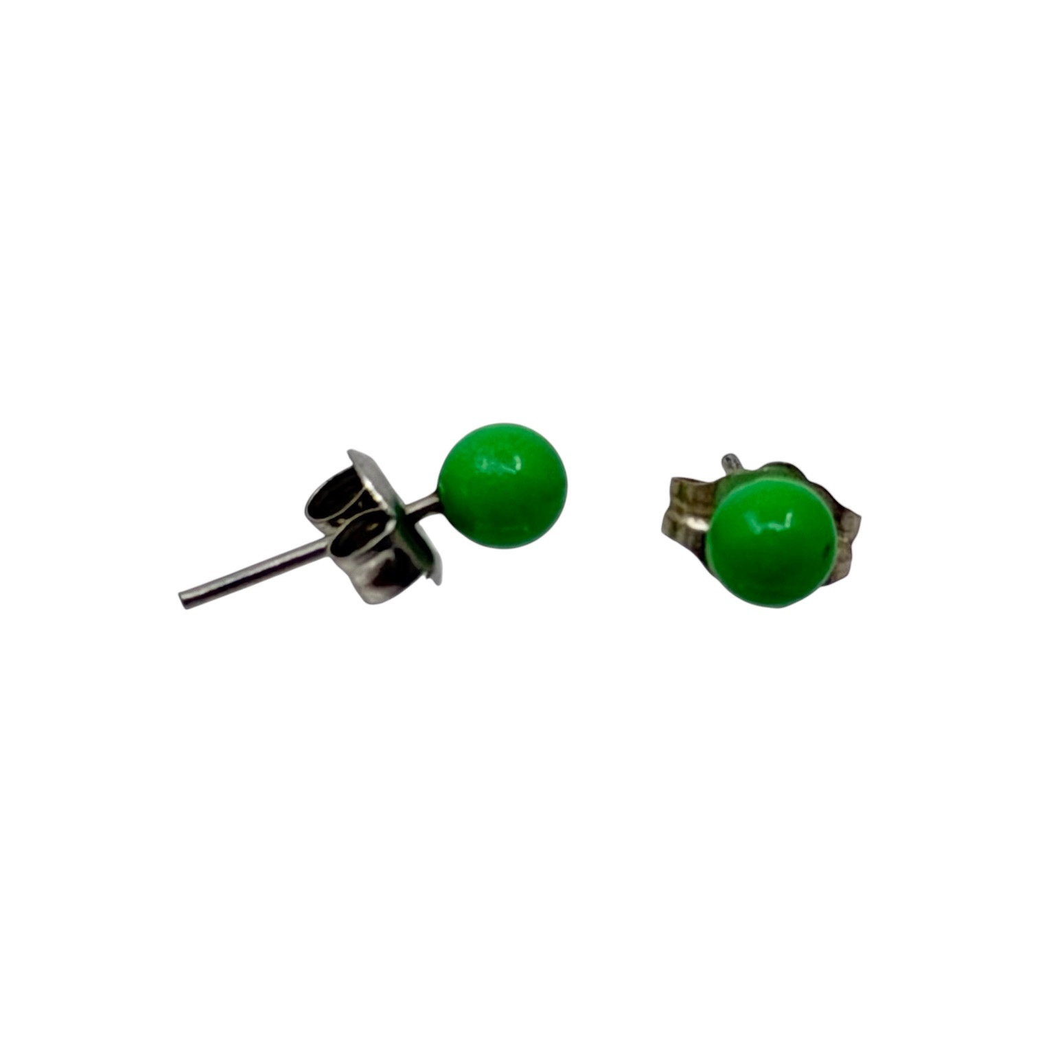 Sterling silver lucite stud earrings - GM1030 - photo 2