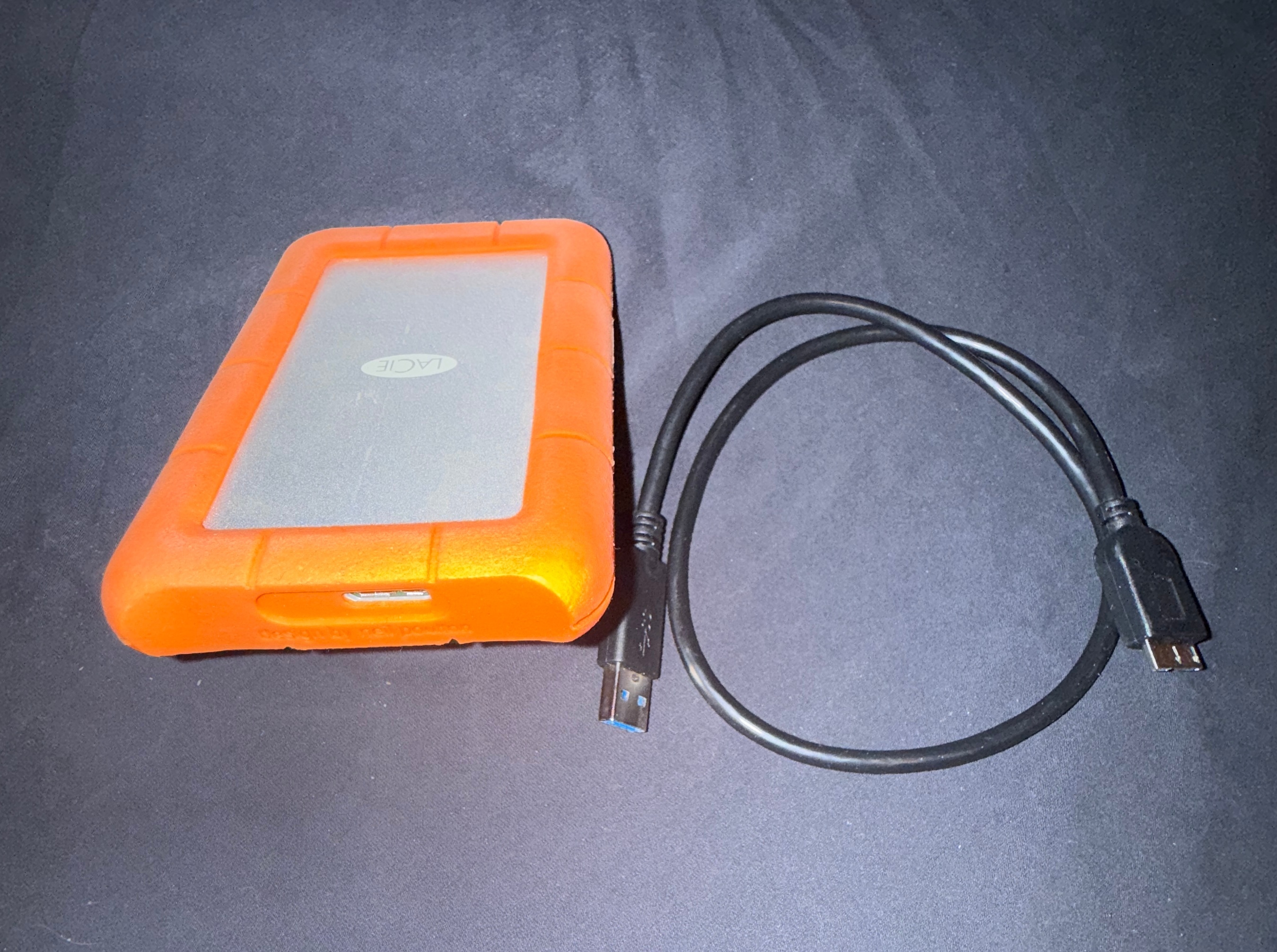 USED - 2TB LaCie Rugged Portable External Hard Drive
