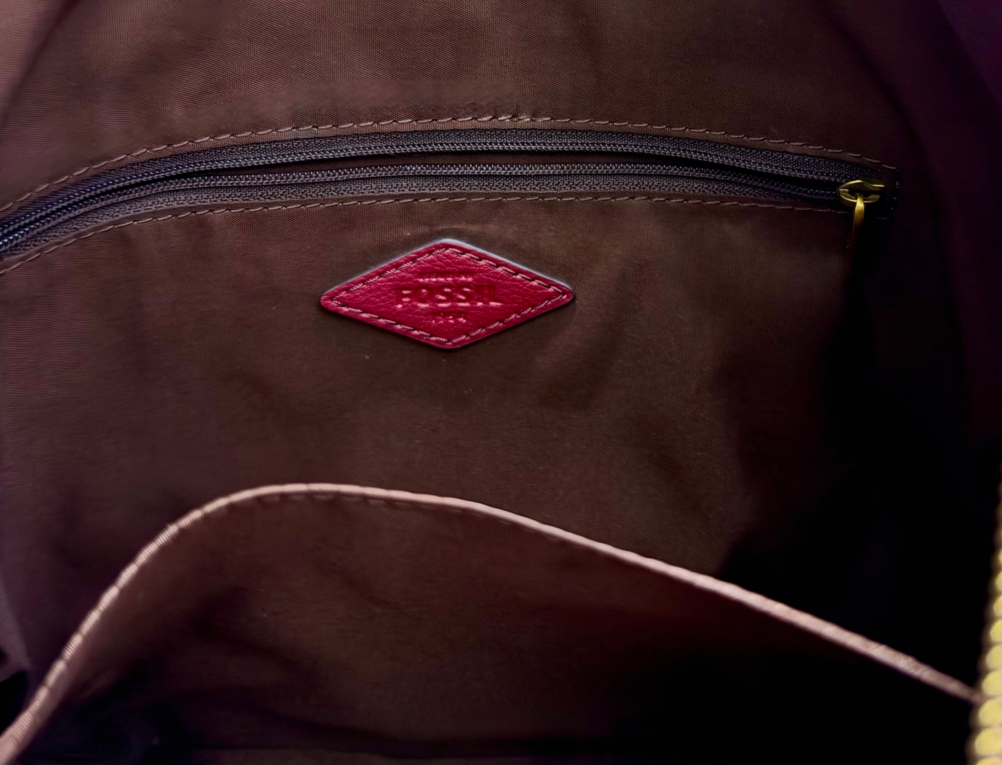 Fossil Genuine Leather Backpack - Like New - photo 4