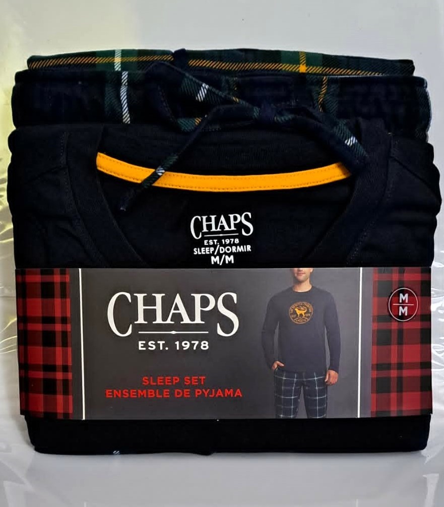 Gift for Him - Brand New Chaps Men’s 2-Piece Pajama Sleep Set