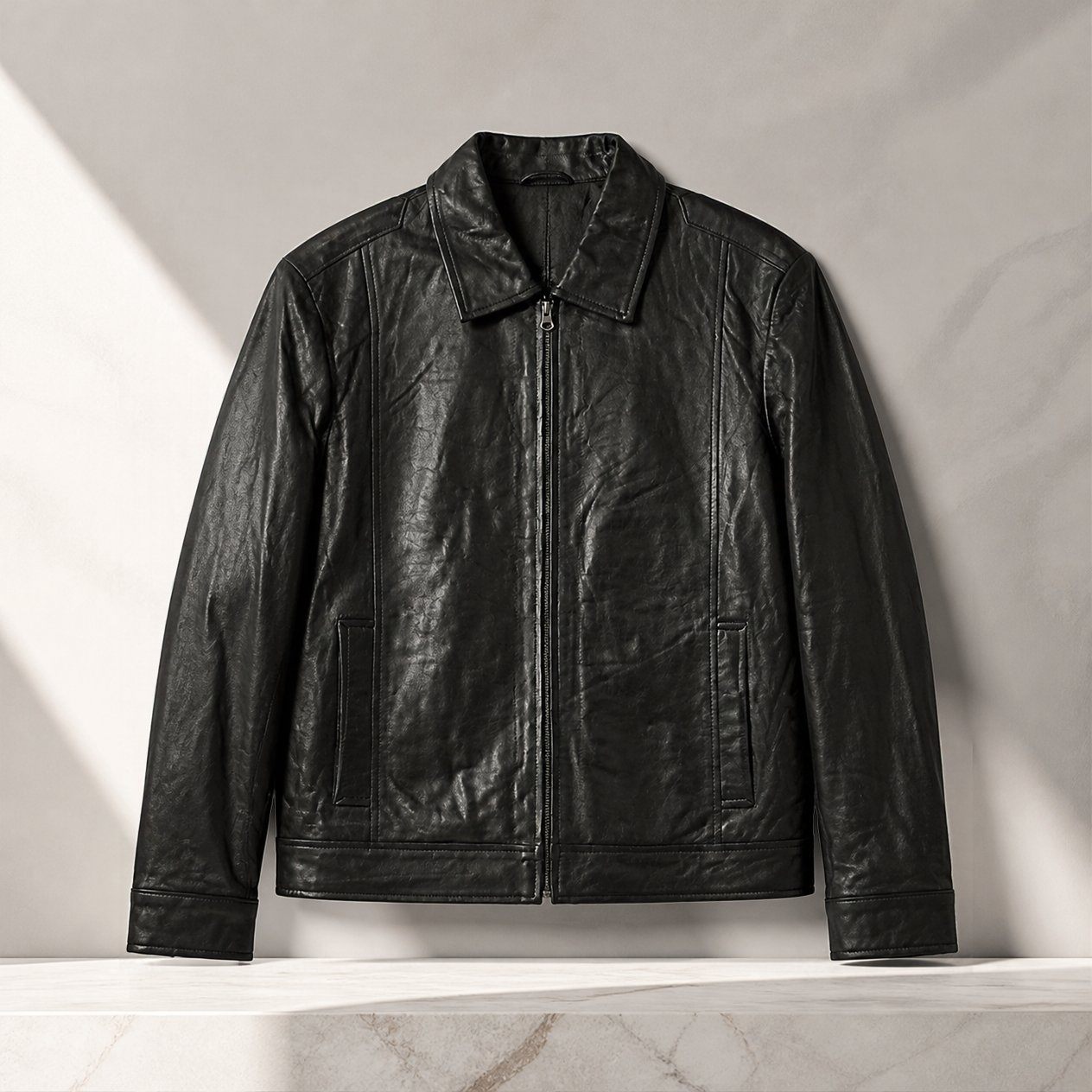 JKT-004 — Men's Jose leather bomber jacket — brand new, size L - photo 5