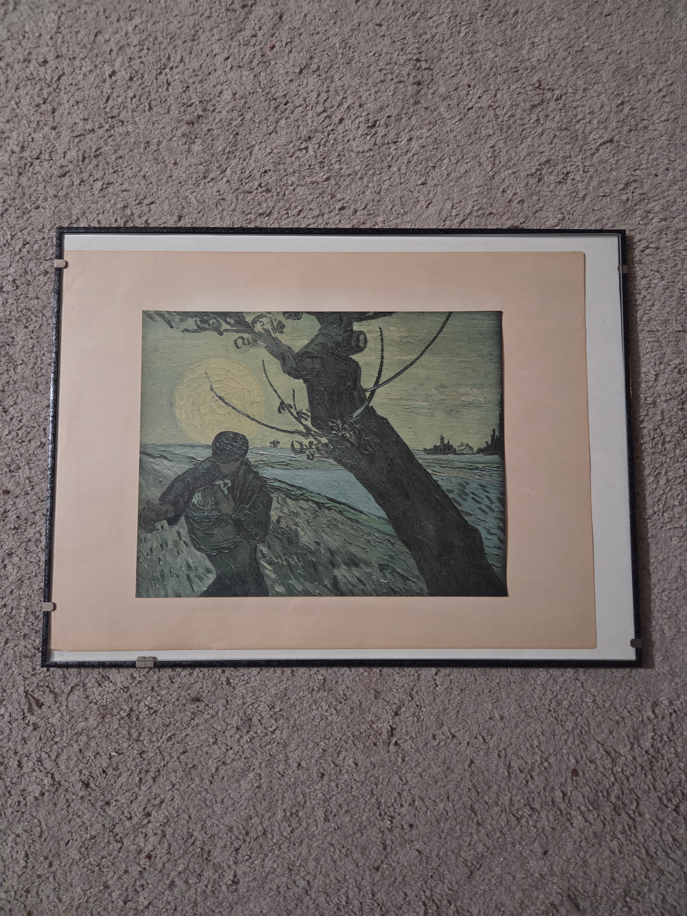 Vincent van Gogh "The Sower" Fine Art Print (Framed 16x9")