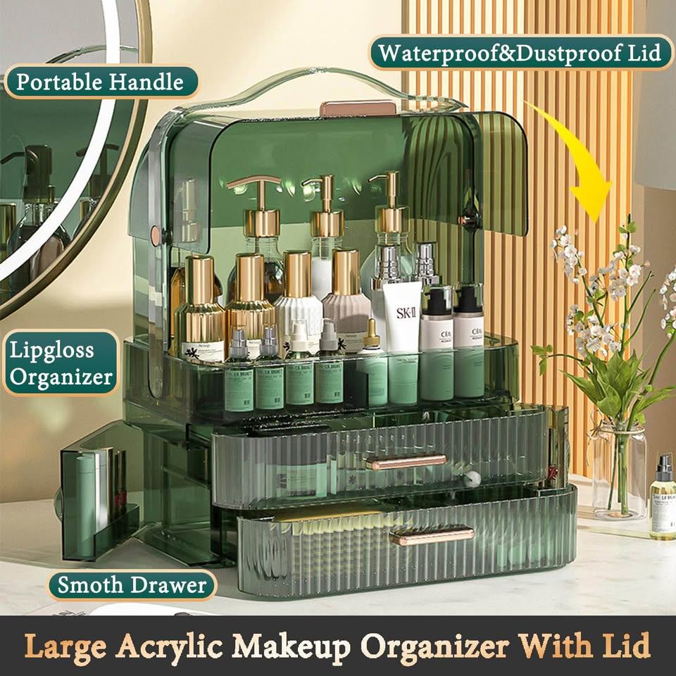 Cosmetics Storage Box Transparent Lid Organizer (New) - photo 2