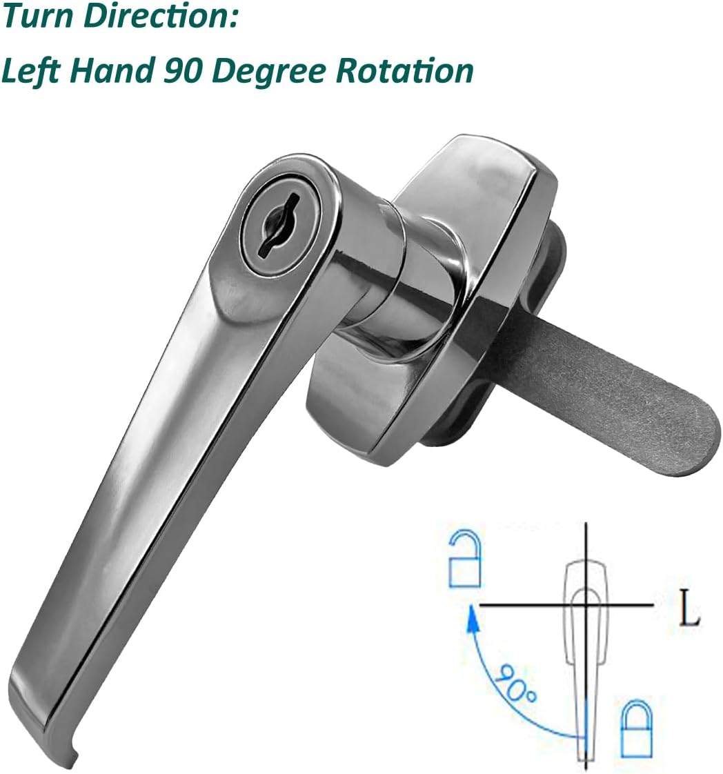 Purocean L-Type Cam Lock Handles – 2 Sets - photo 3