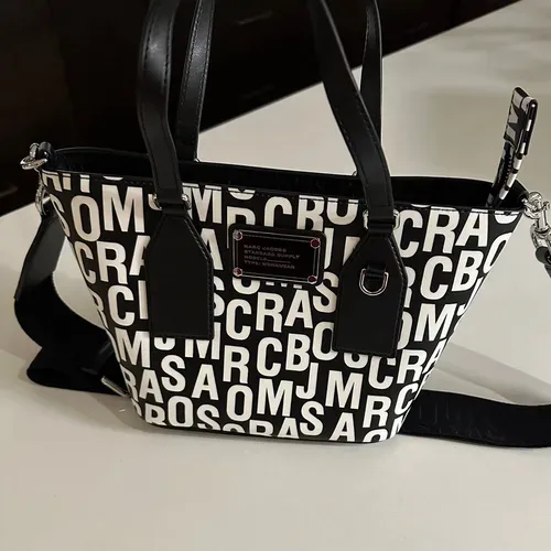 Marc Jacobs Black and White Tote Bag