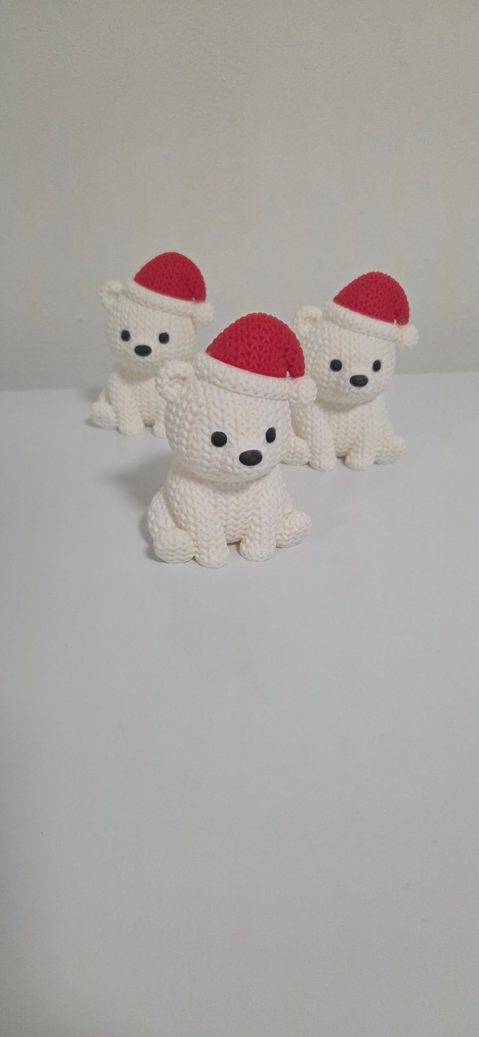 Knitted Polar Bear — 3D Printed Christmas Decor · $10 - photo 3