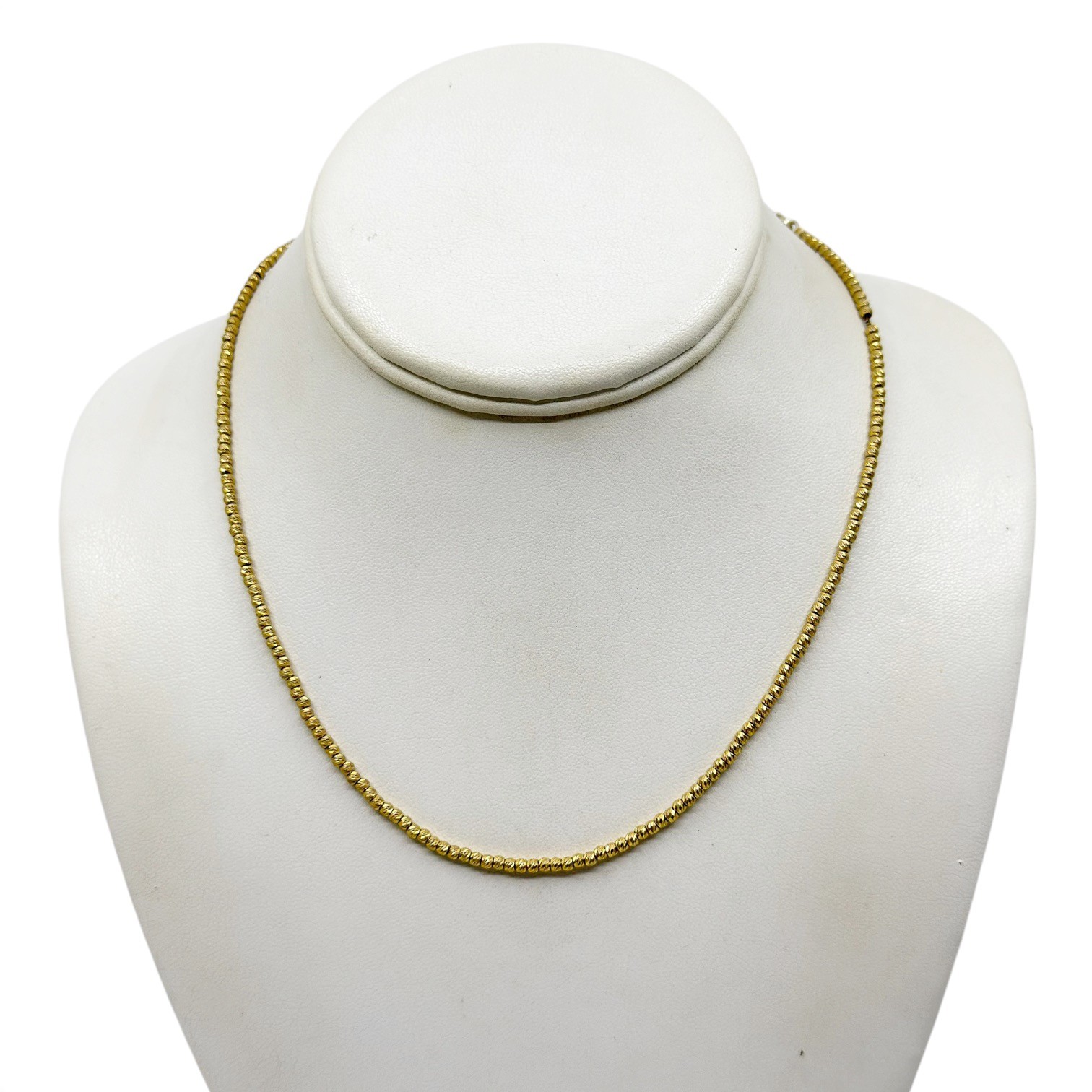 Fas Gold vermeil sterling silver bead necklace - photo 2