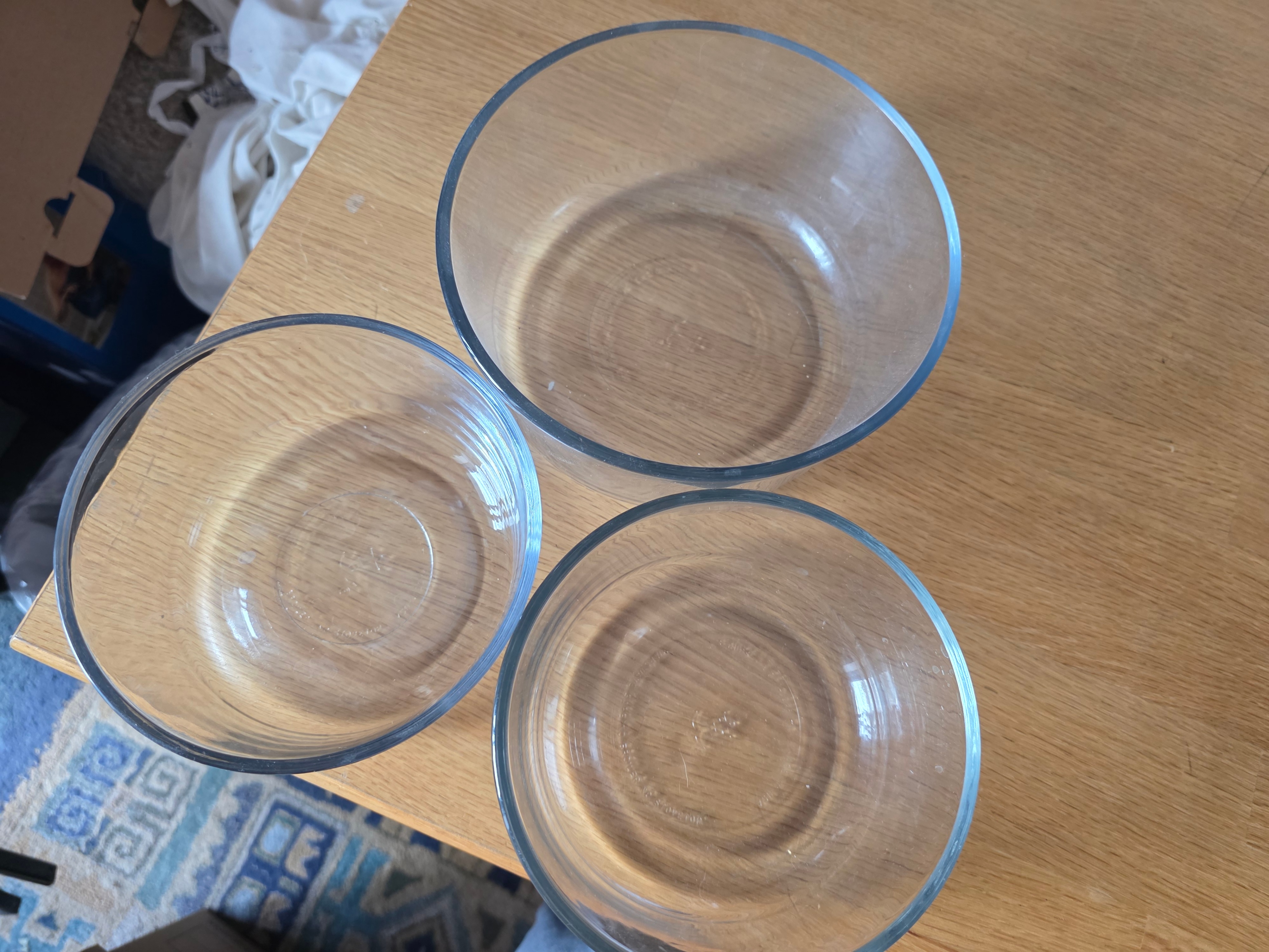Set of 3 Anchor Hocking Glass Bowls - photo 4