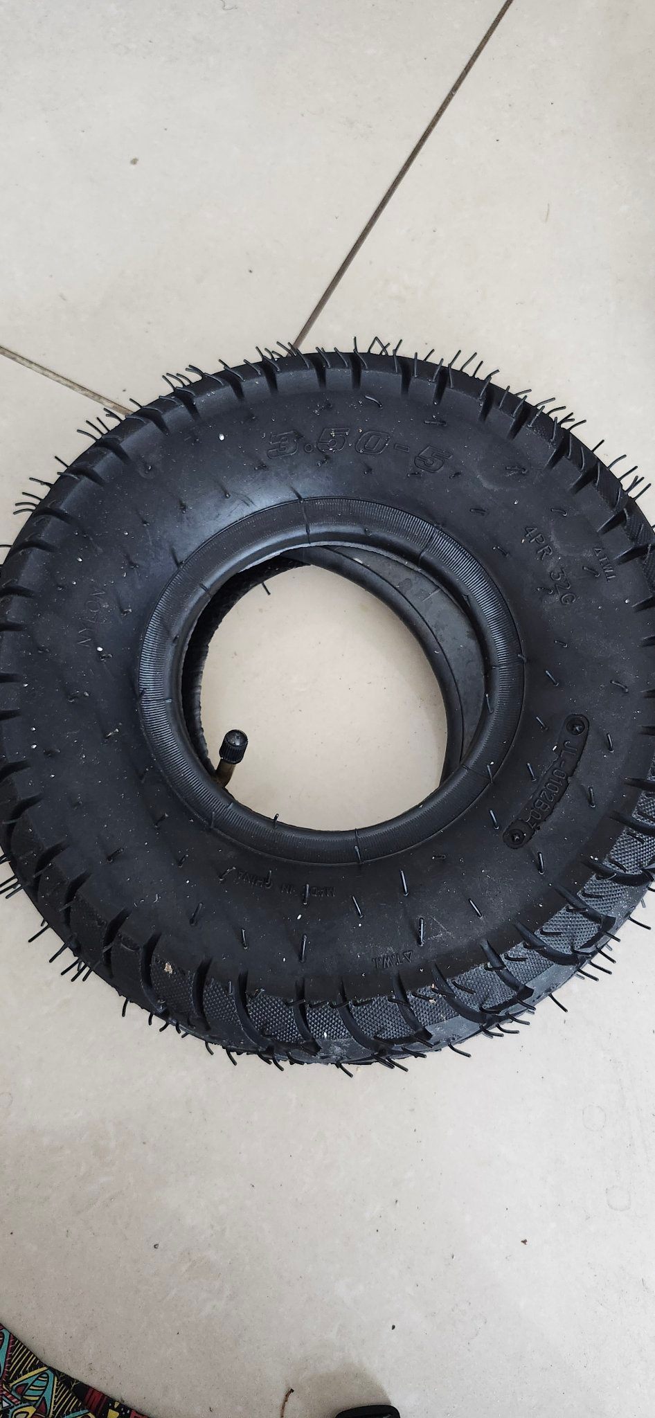 Electric Scooter Tire, 4.10/3.50-5 Inflatable Tire