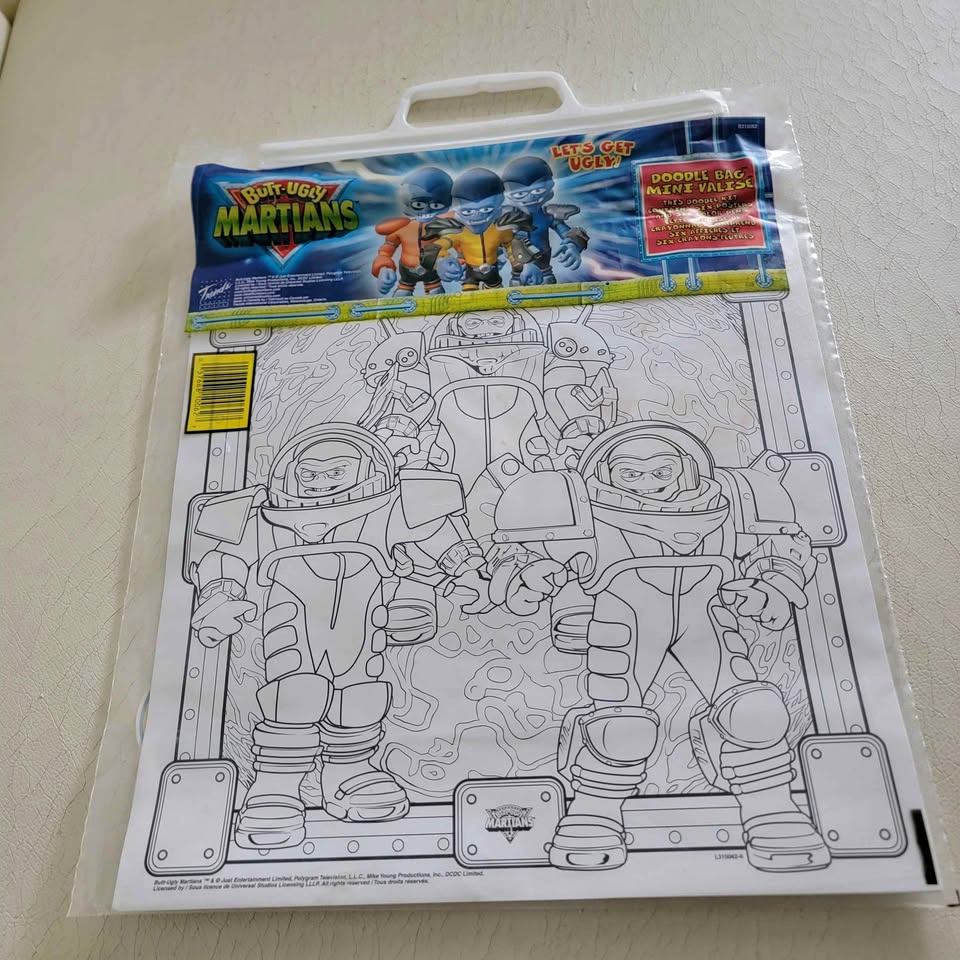 vintage Butt-Ugly Martians "Doodle Bag Mini Valise" activity