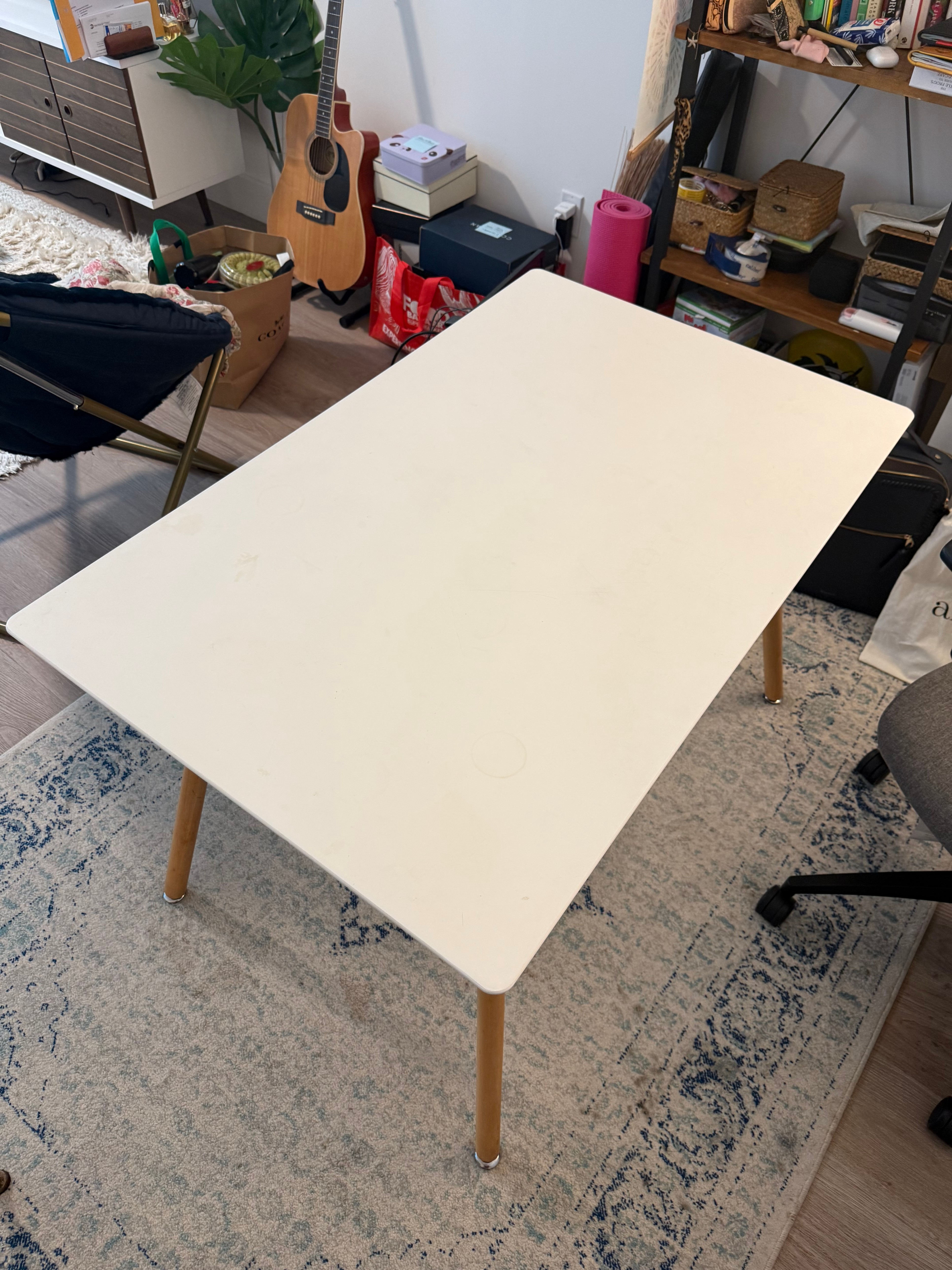 White Dining / Work Table - photo 3