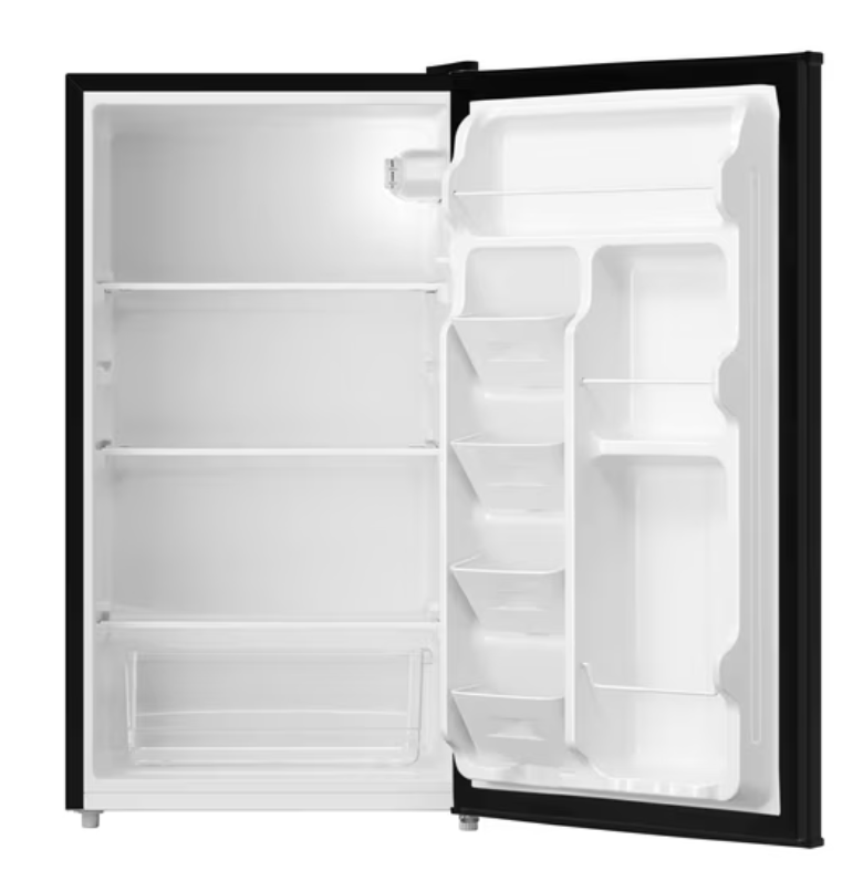 Mainstays Compact Refrigerator 3.3 Cu Ft, Crisper, Can Dispenser - photo 2