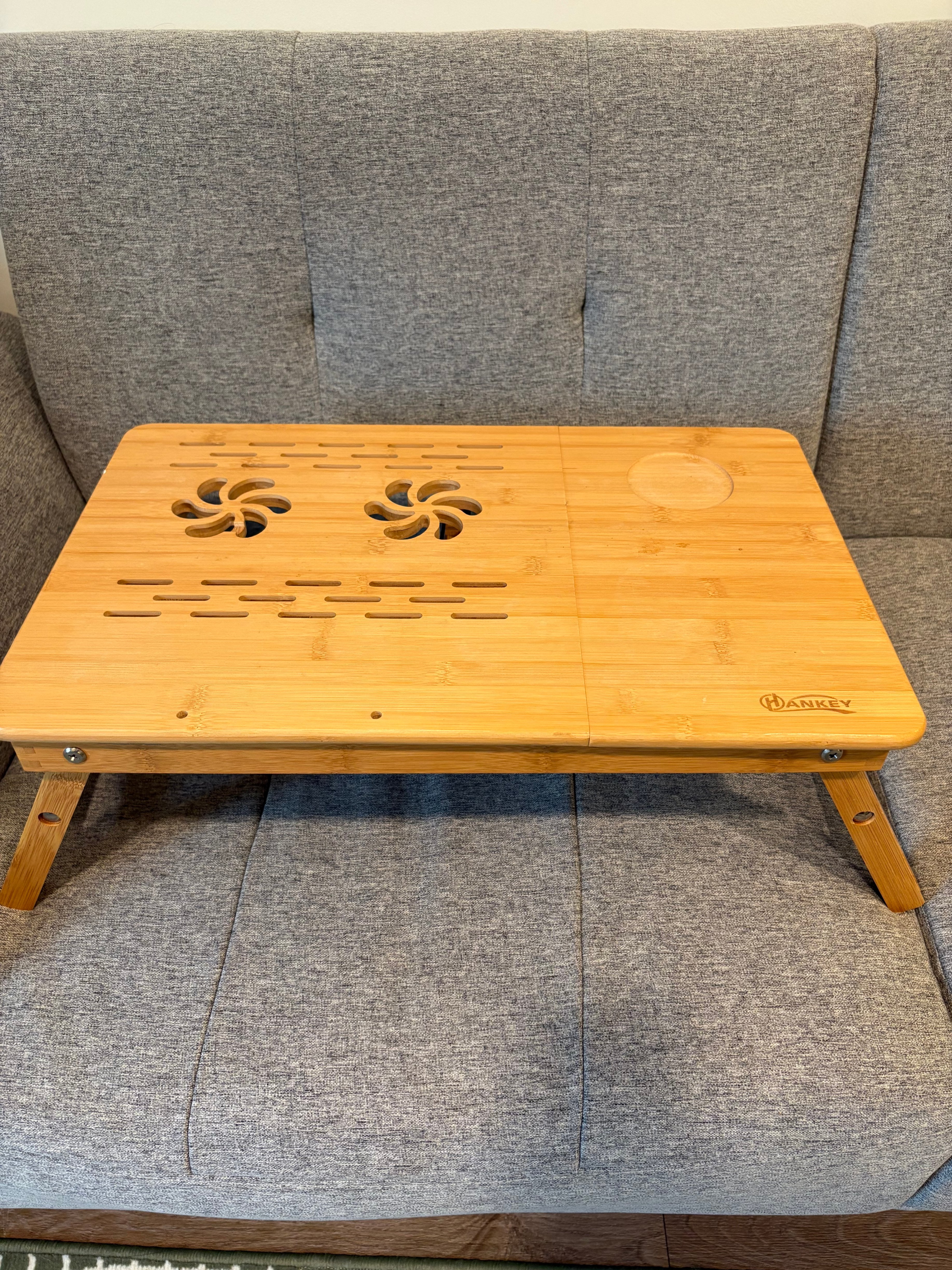 Foldable Bamboo Laptop Lap Desk / Bed Tray