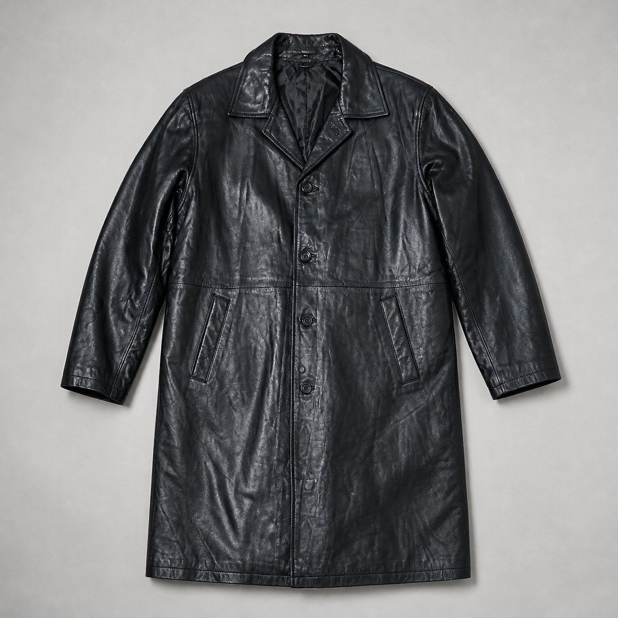 JKT-020 — Men's Santiago 3/4 leather coat — brand new, size 3XL - photo 5