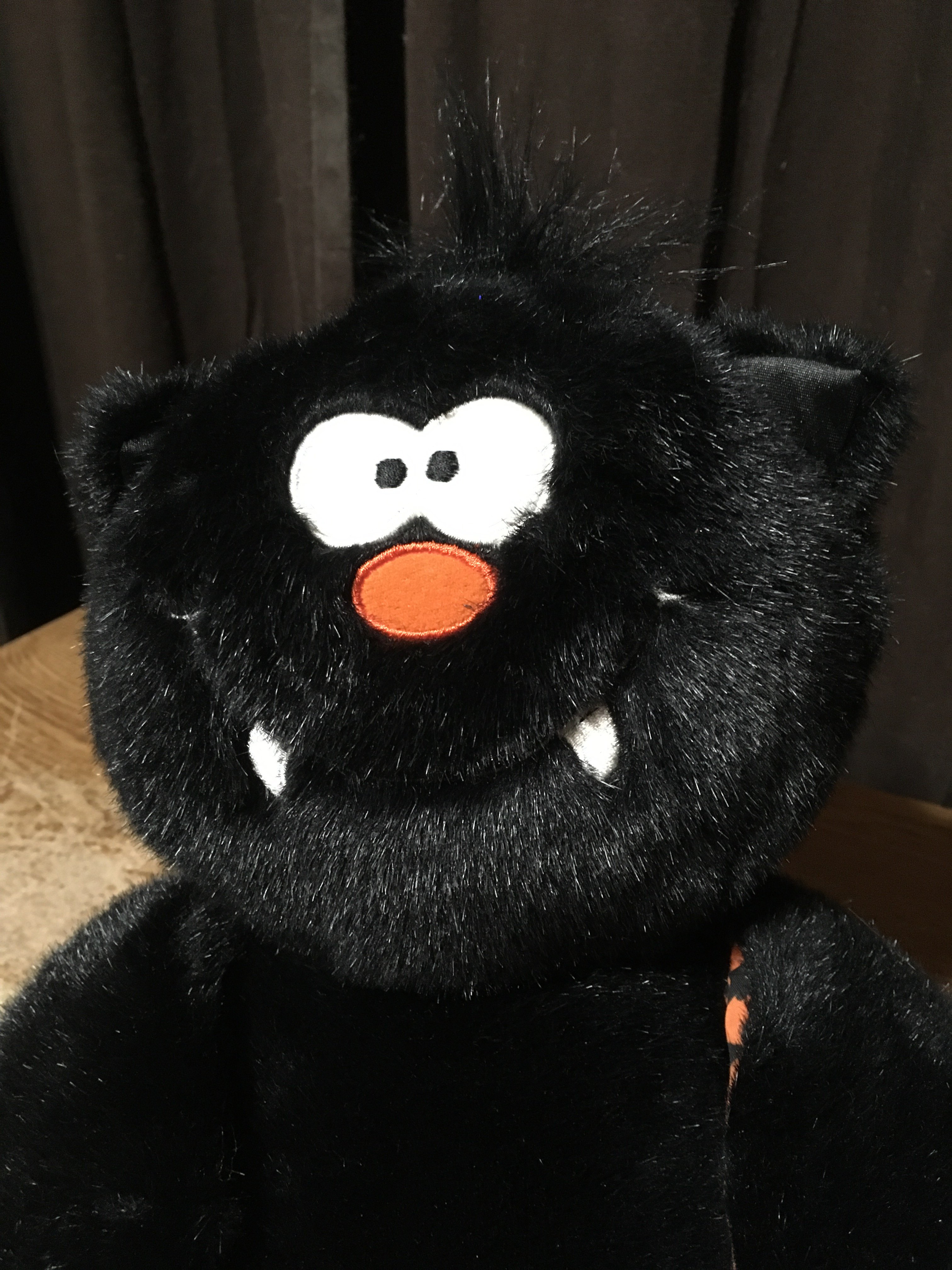 FINE TOY CO BAT HALLOWEEN PLUSH 15" SOUND GIGGLES SHAKES WORKING - photo 2