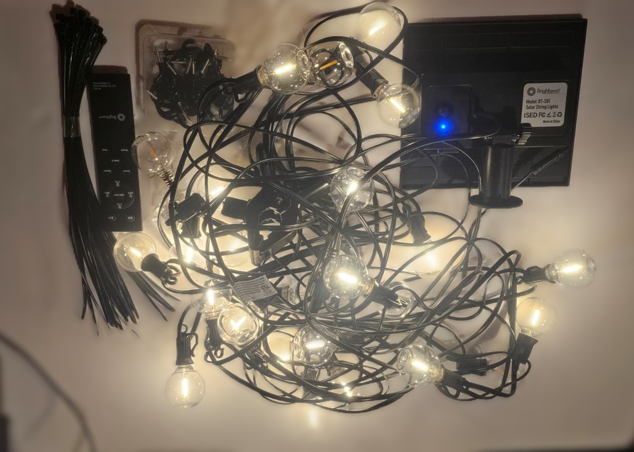 NEW Brightown 58FT Solar Outdoor String Lights - photo 4