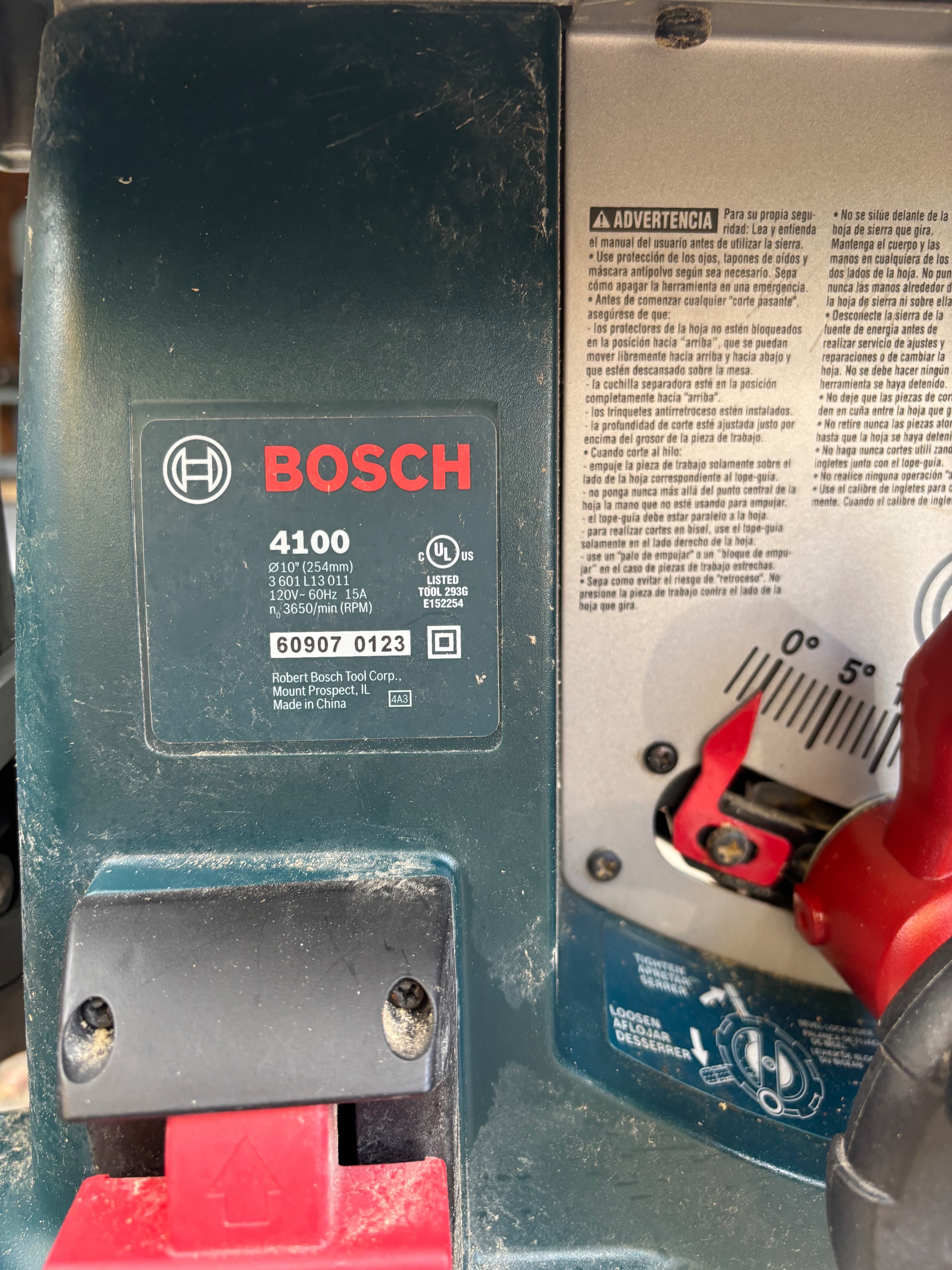 Bosch 4100 Table Saw w/ TS3000 Stand - photo 2