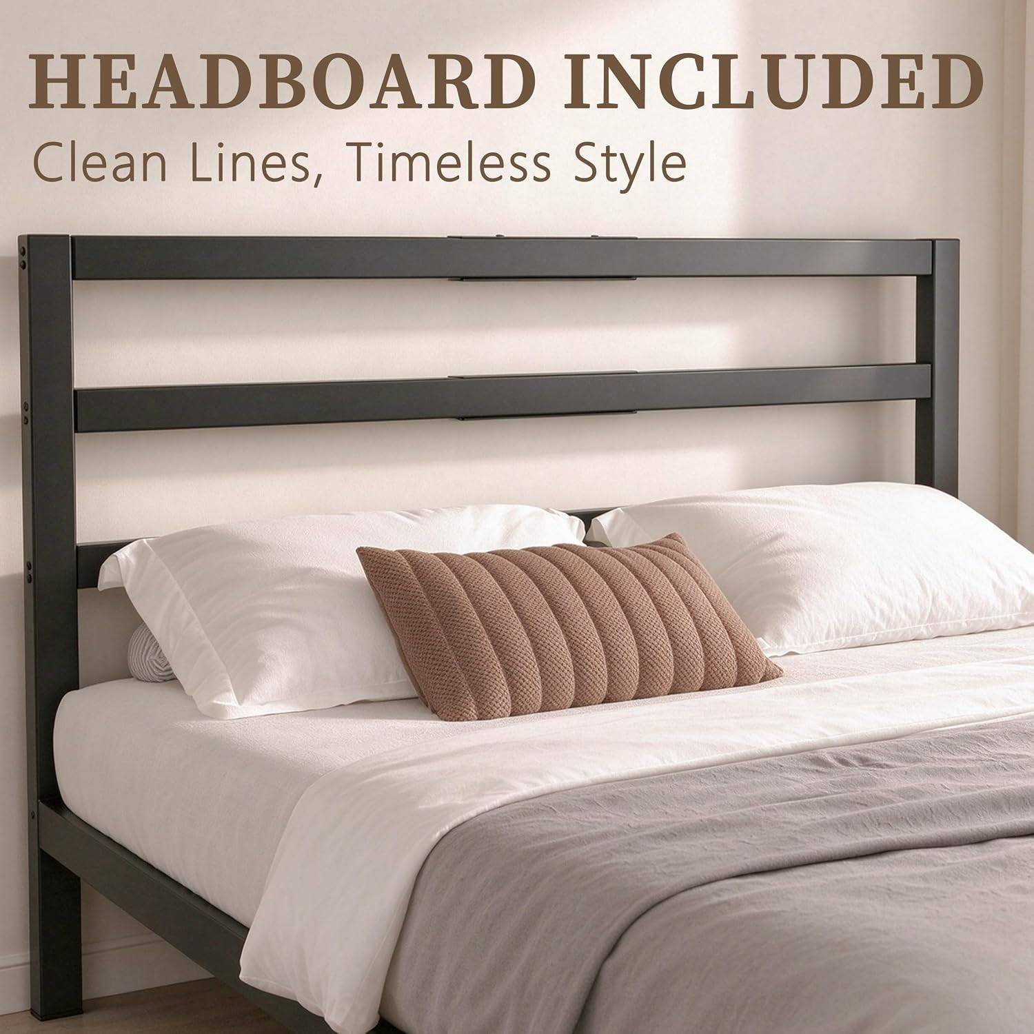 ZTH Twin Bed Frame with Headboard - photo 4