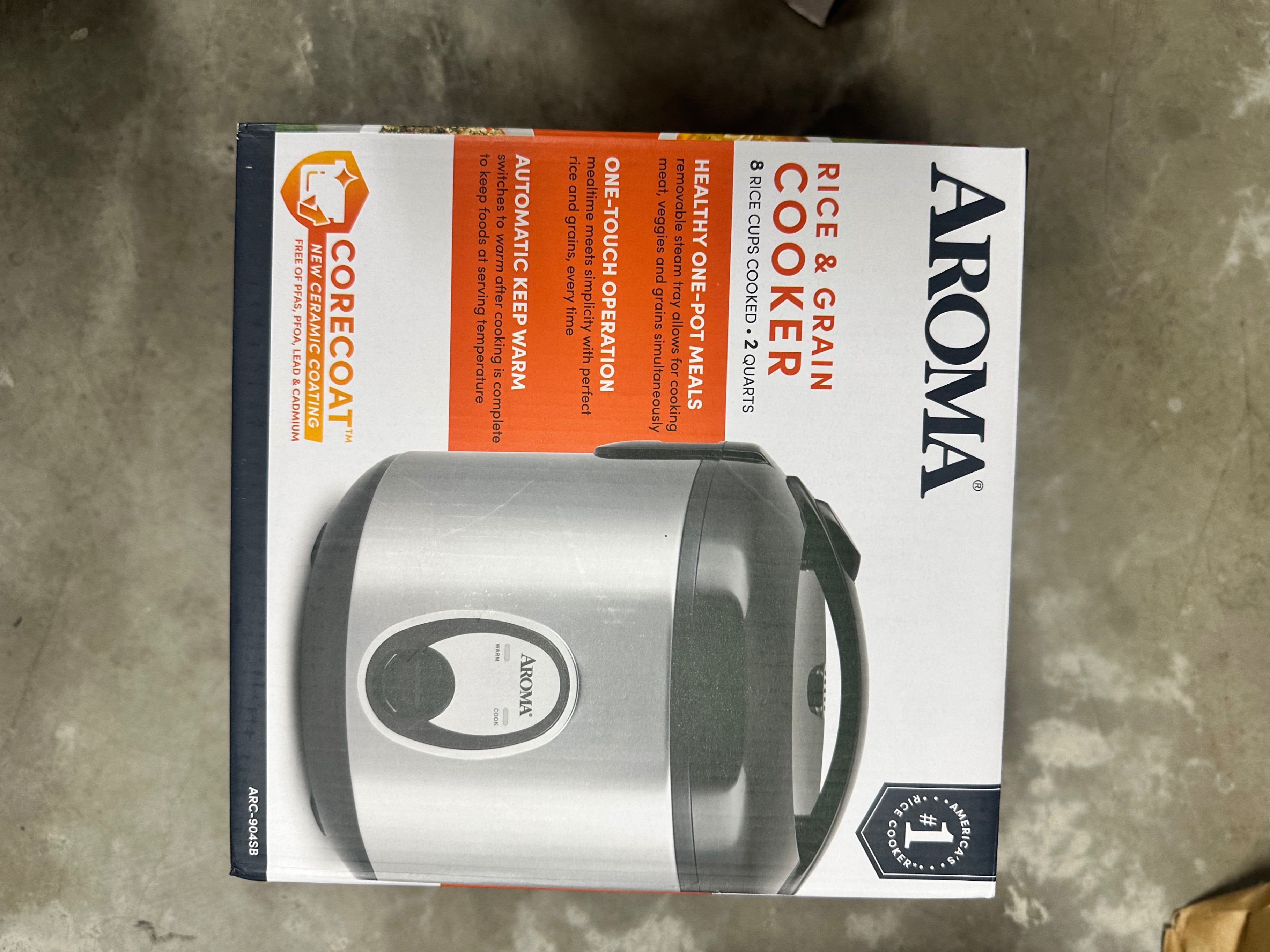 Aroma Rice and Grain Cooker ARC-904SB