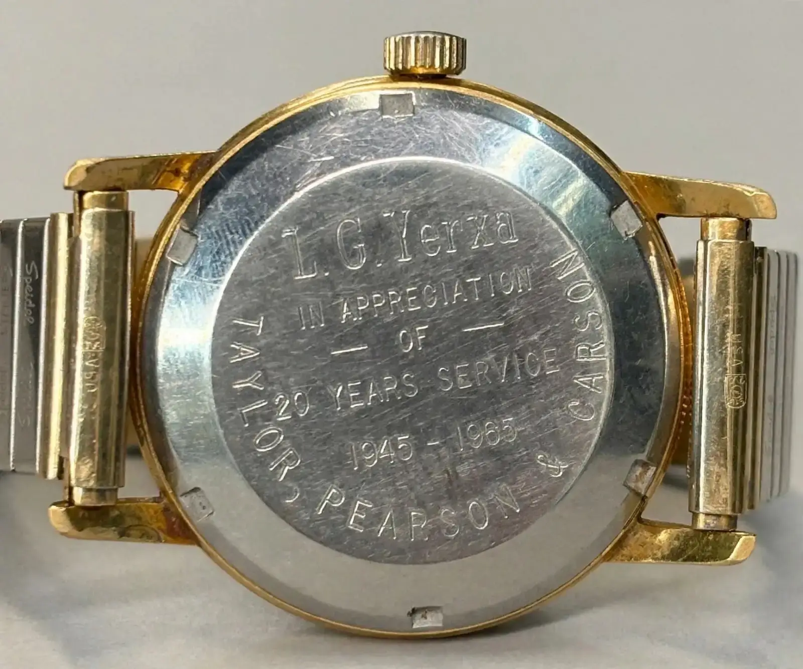 1965 Birks Eterna-Matic Automatic Watch, Engraved Caseback - photo 4