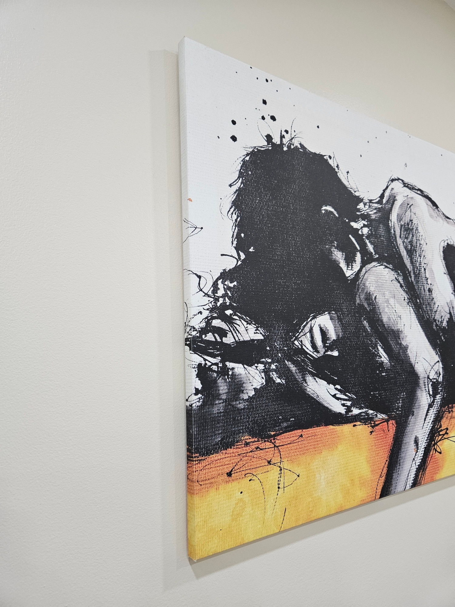 Modern Abstract Figurative Canvas Print – 31" x 21" - photo 2