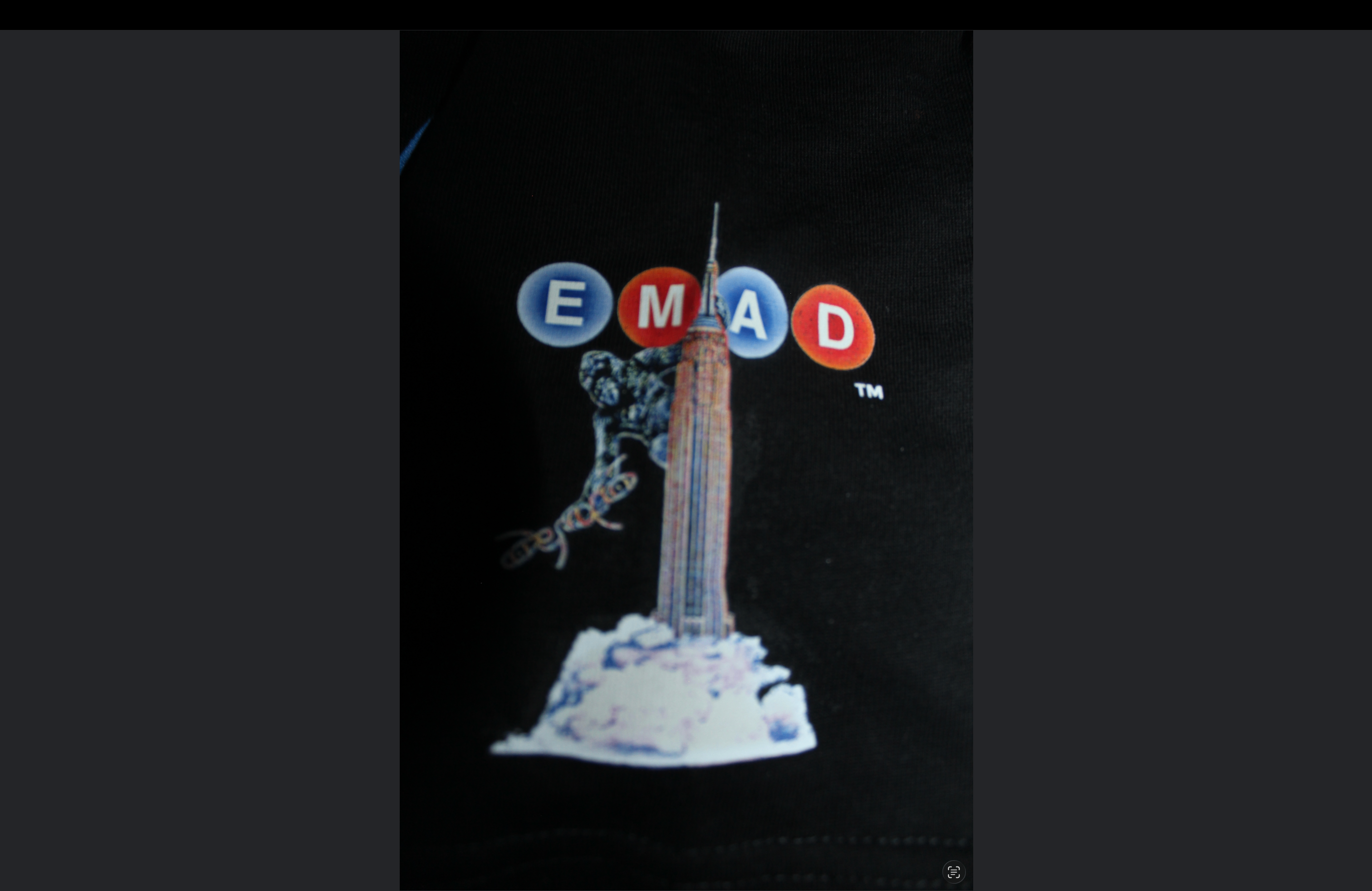 EMAD Tm black designer graphic t-shirt - photo 3