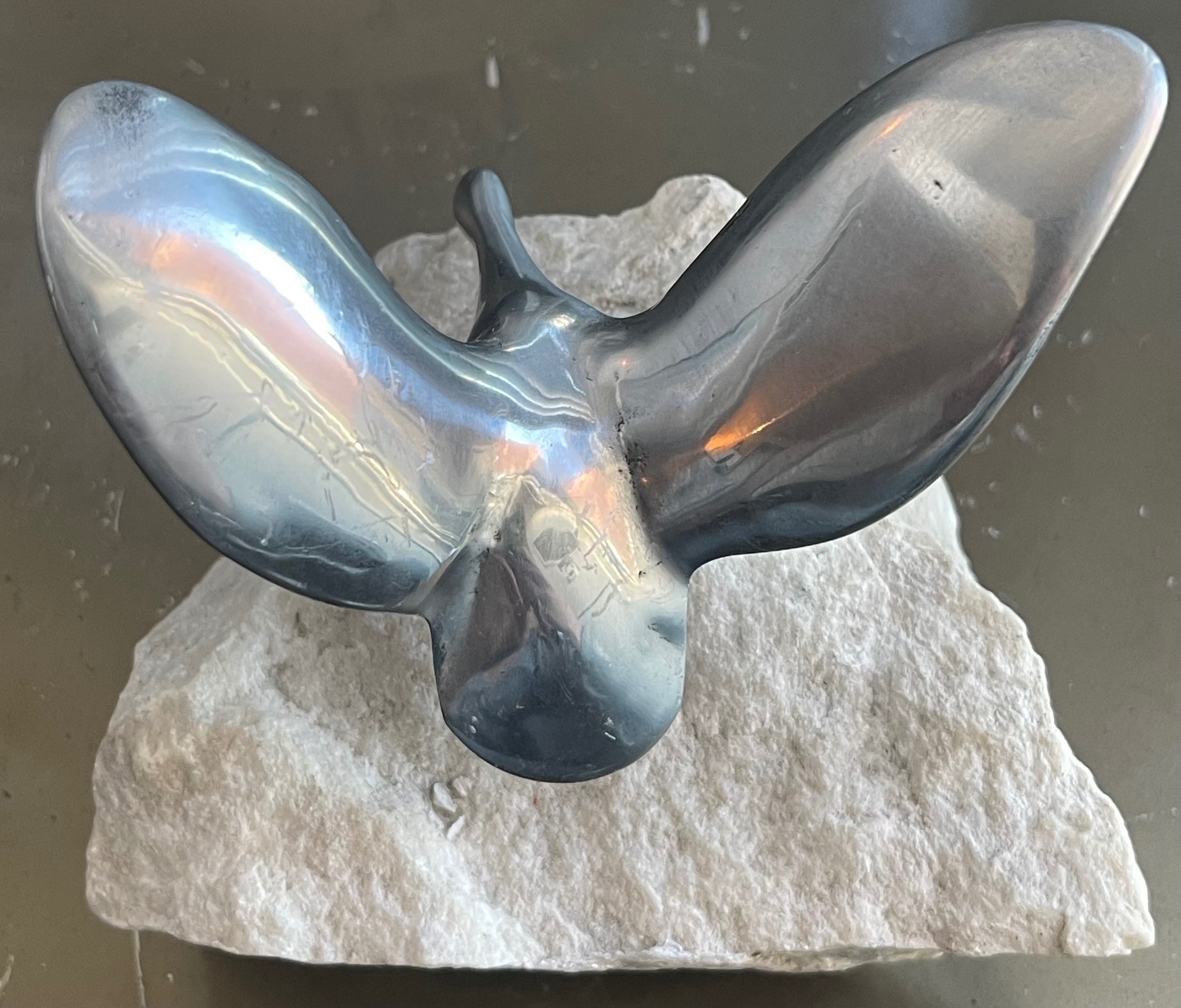 Vintage Hoselton Canada Aluminum Seagull Sculpture #302 - photo 4