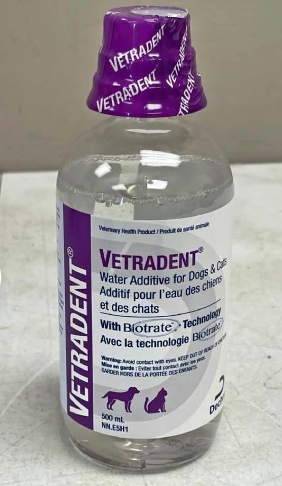 Vetra-dent Water Additive 500ml Dog Cat Dental (New)