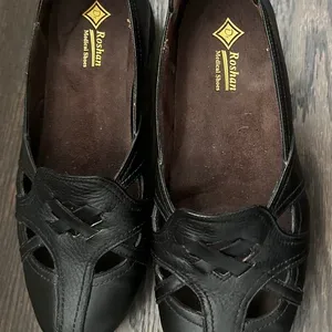 Black Leather women Shoes - photo 3